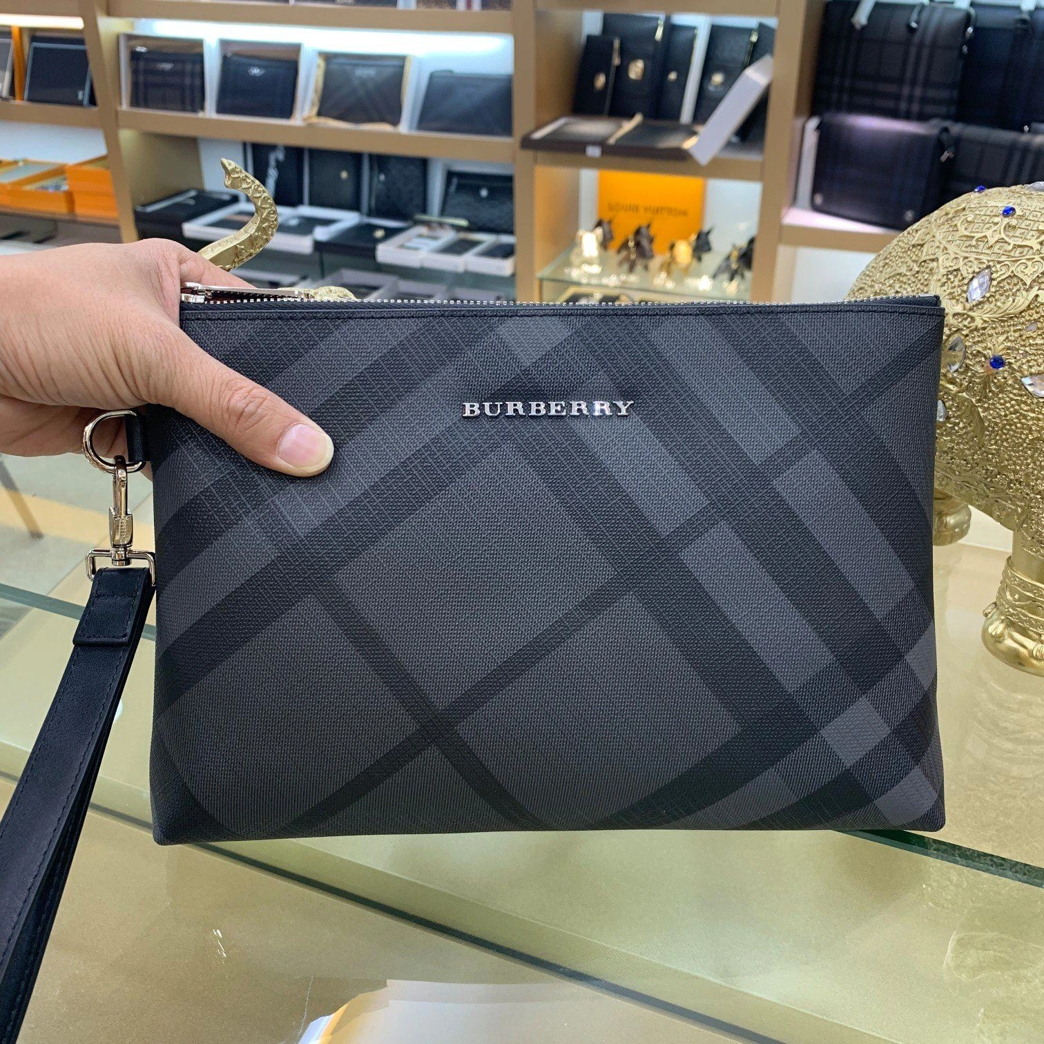 Mens Burberry Clutch Bags Soft 92293