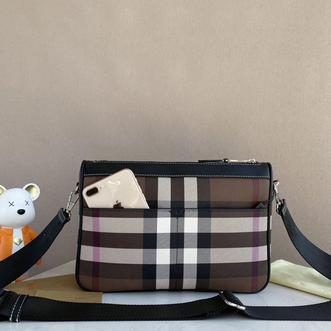 Mens Burberry Satchel Bags TimelessDesign 93246