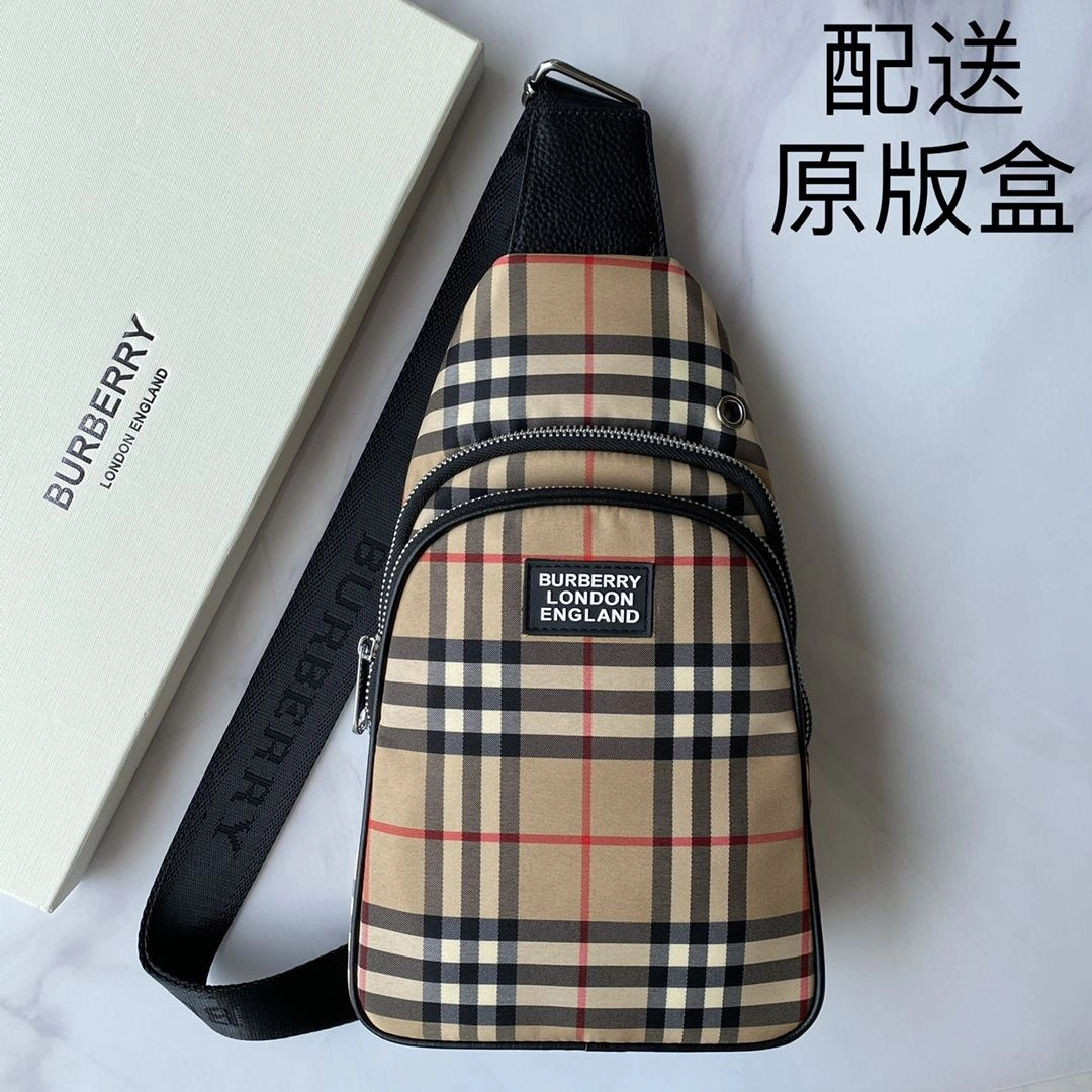 TopPick Mens Burberry Waist Chest Packs 93272