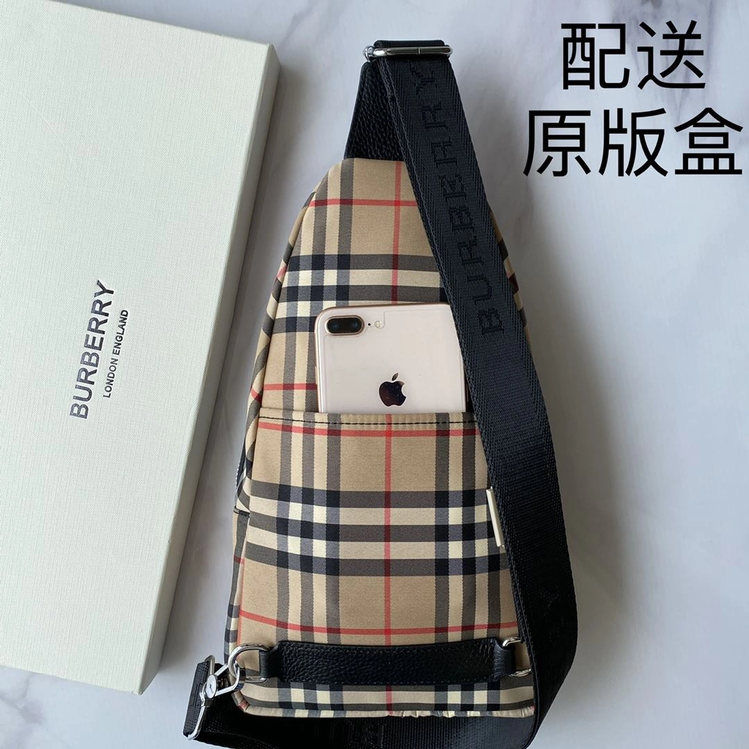 TopPick Mens Burberry Waist Chest Packs 93272