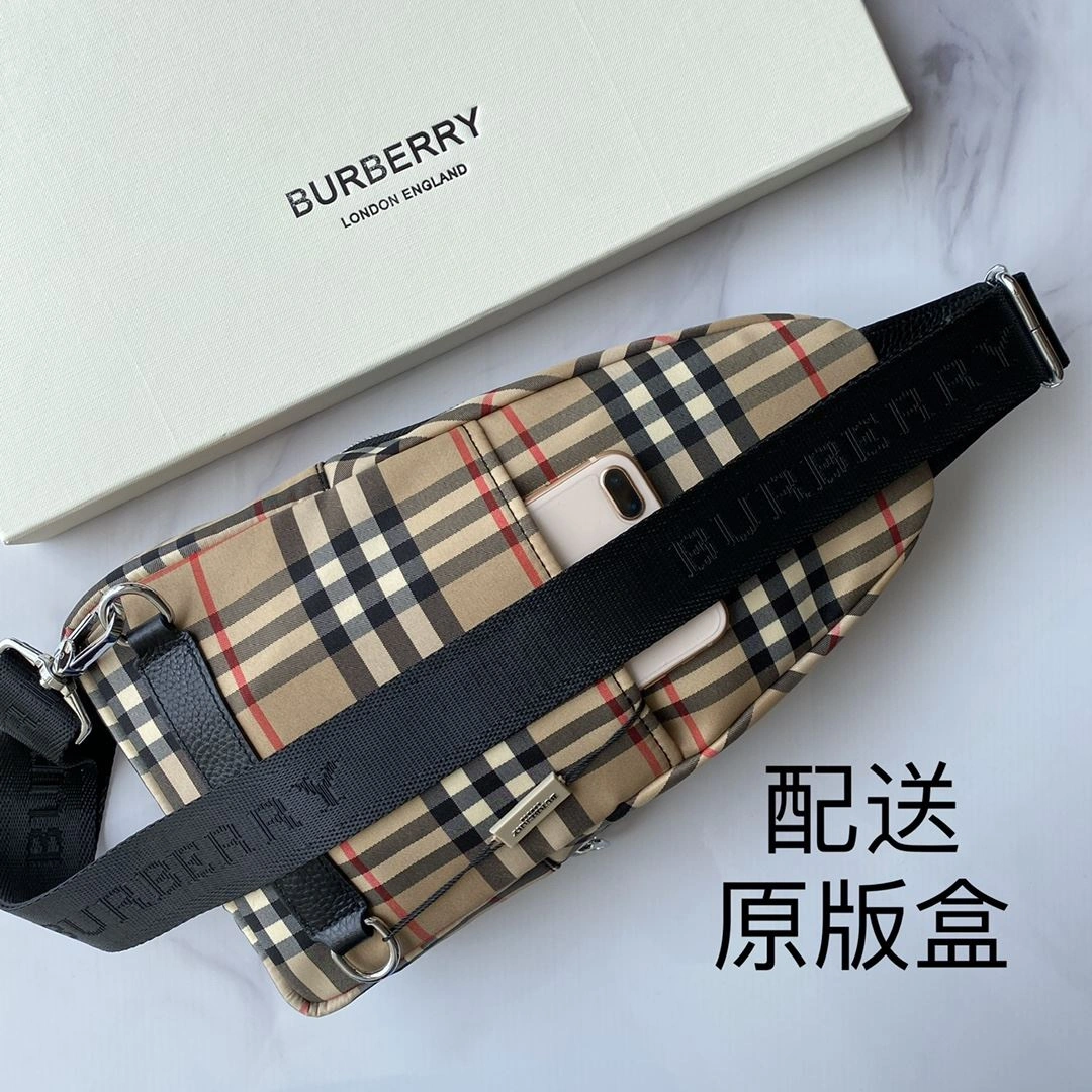 TopPick Mens Burberry Waist Chest Packs 93272
