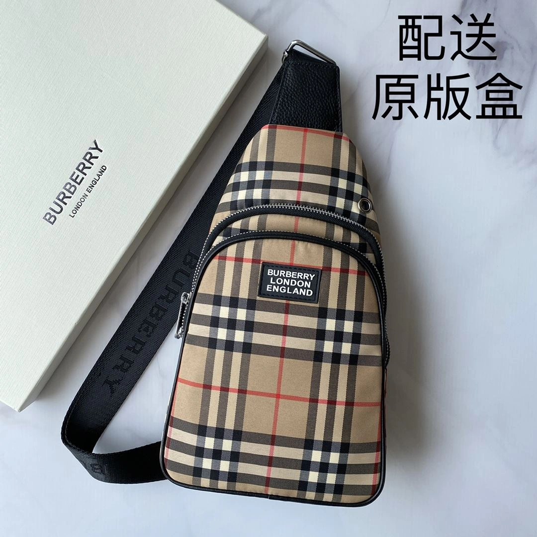 TopPick Mens Burberry Waist Chest Packs 93272