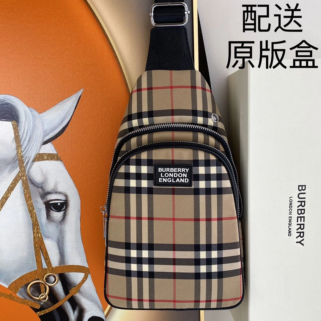 Mens Burberry Waist Chest Packs Stretchable 93261