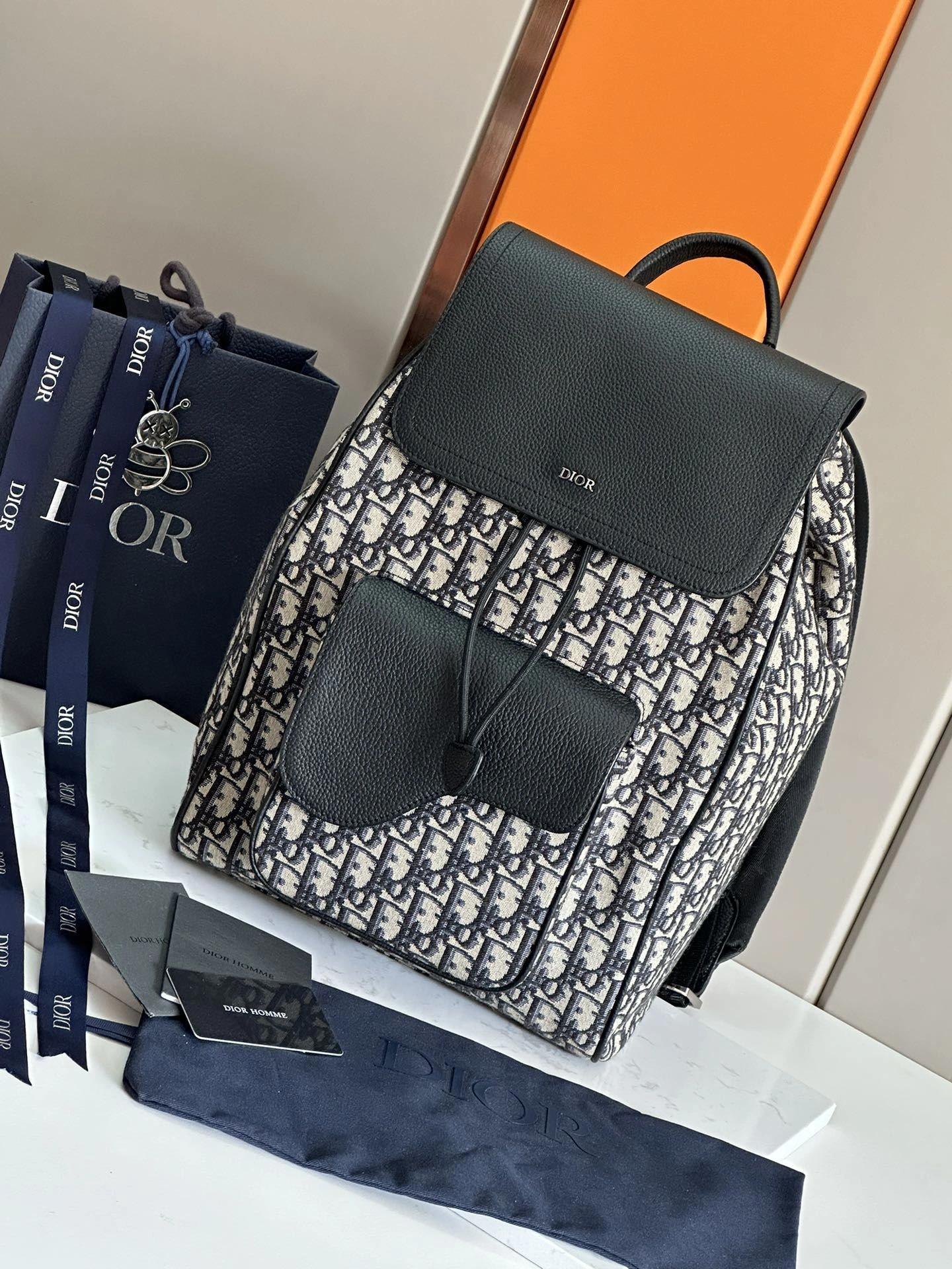 Sustainable Mens Christian Dior Backpacks 92082