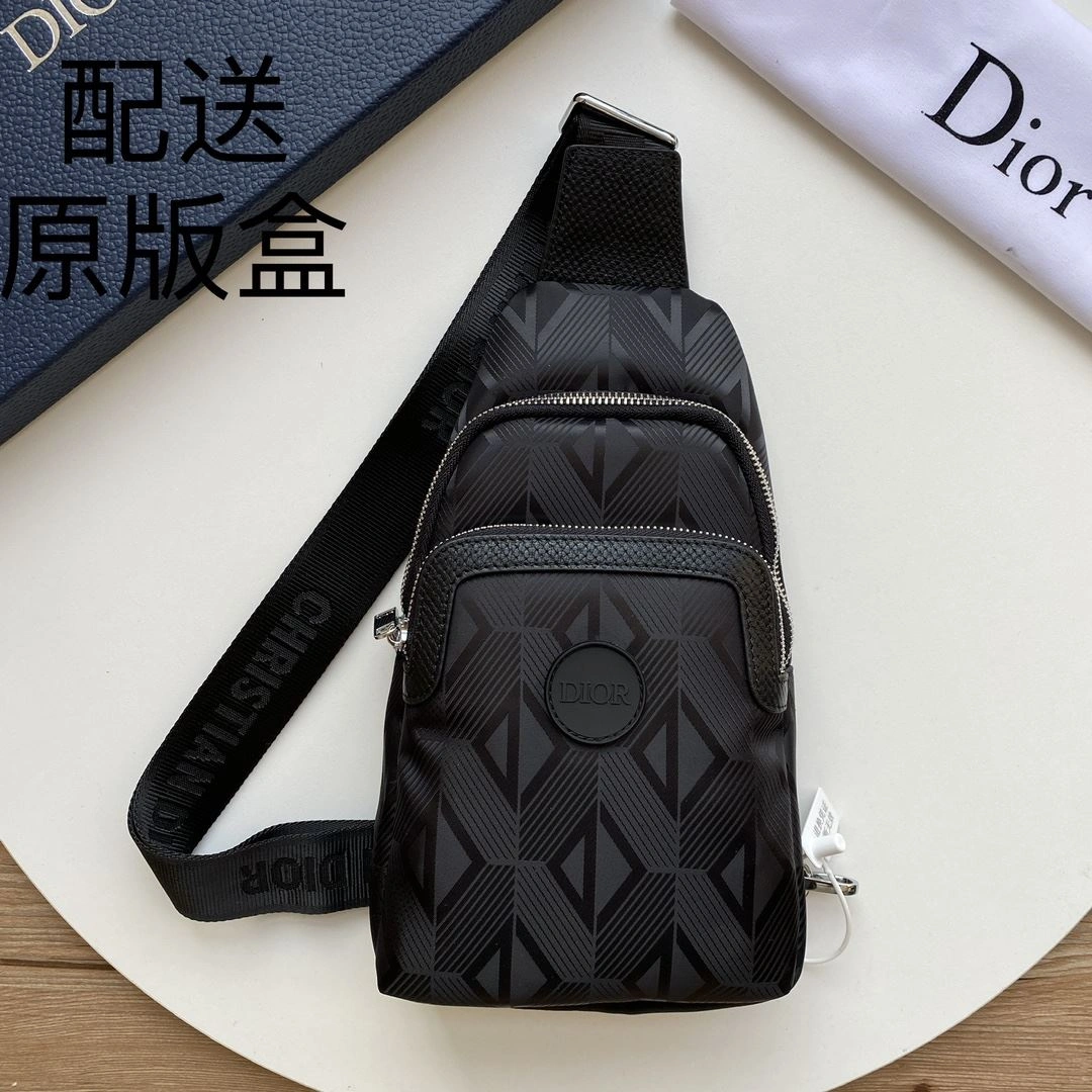 Mens Christian Dior Waist Chest Packs ZipUp 93202