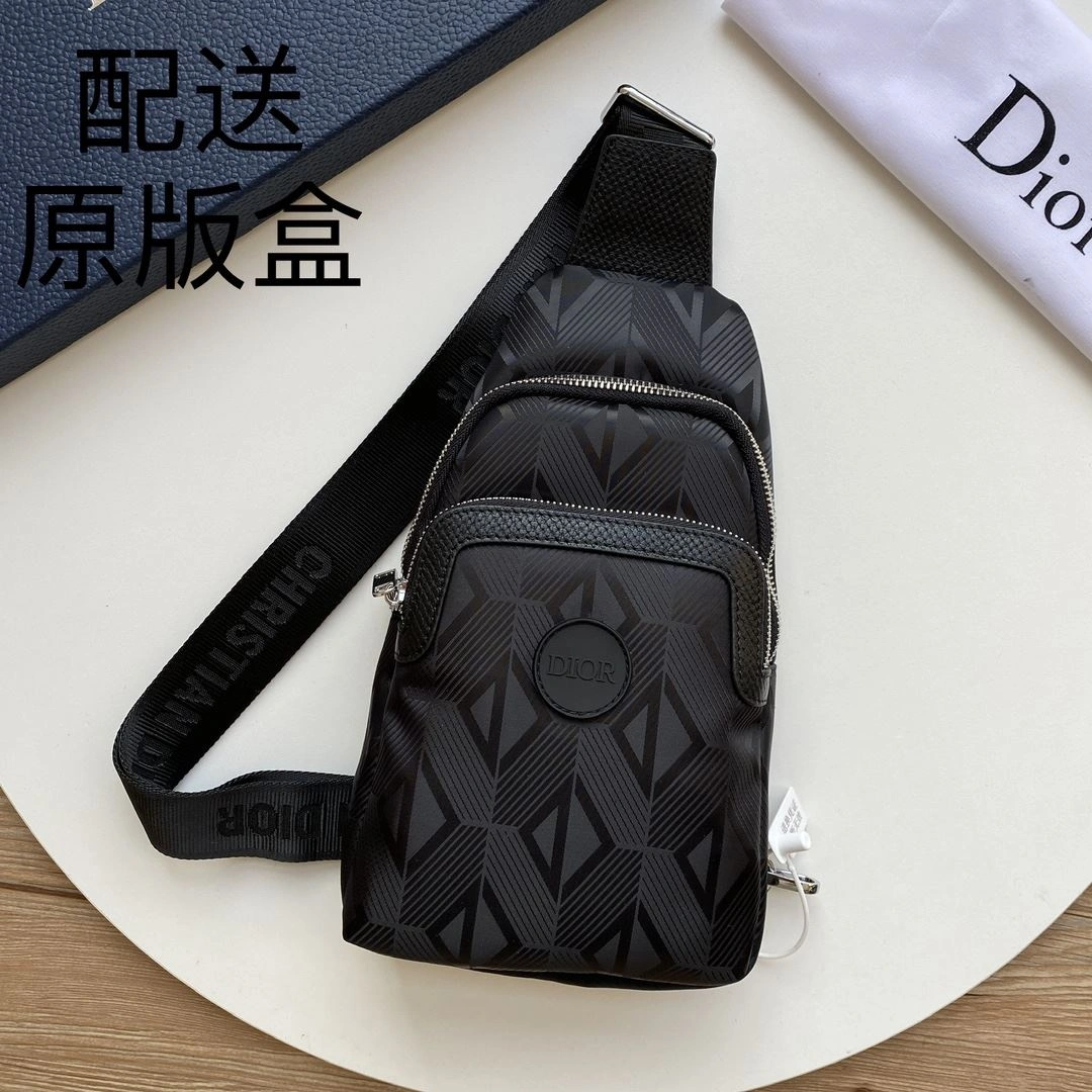 Mens Christian Dior Waist Chest Packs ZipUp 93202