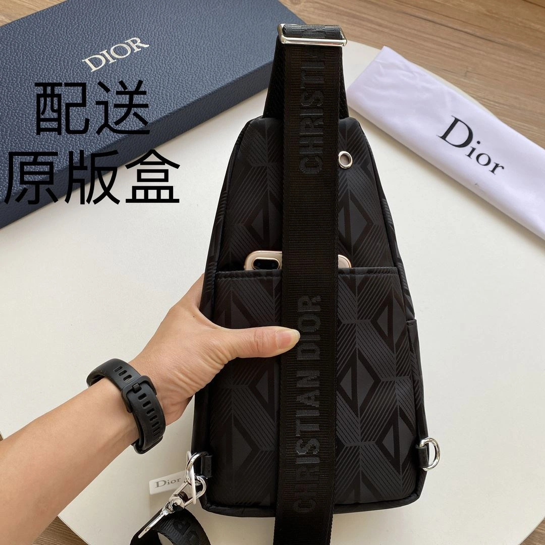 Mens Christian Dior Waist Chest Packs ZipUp 93202