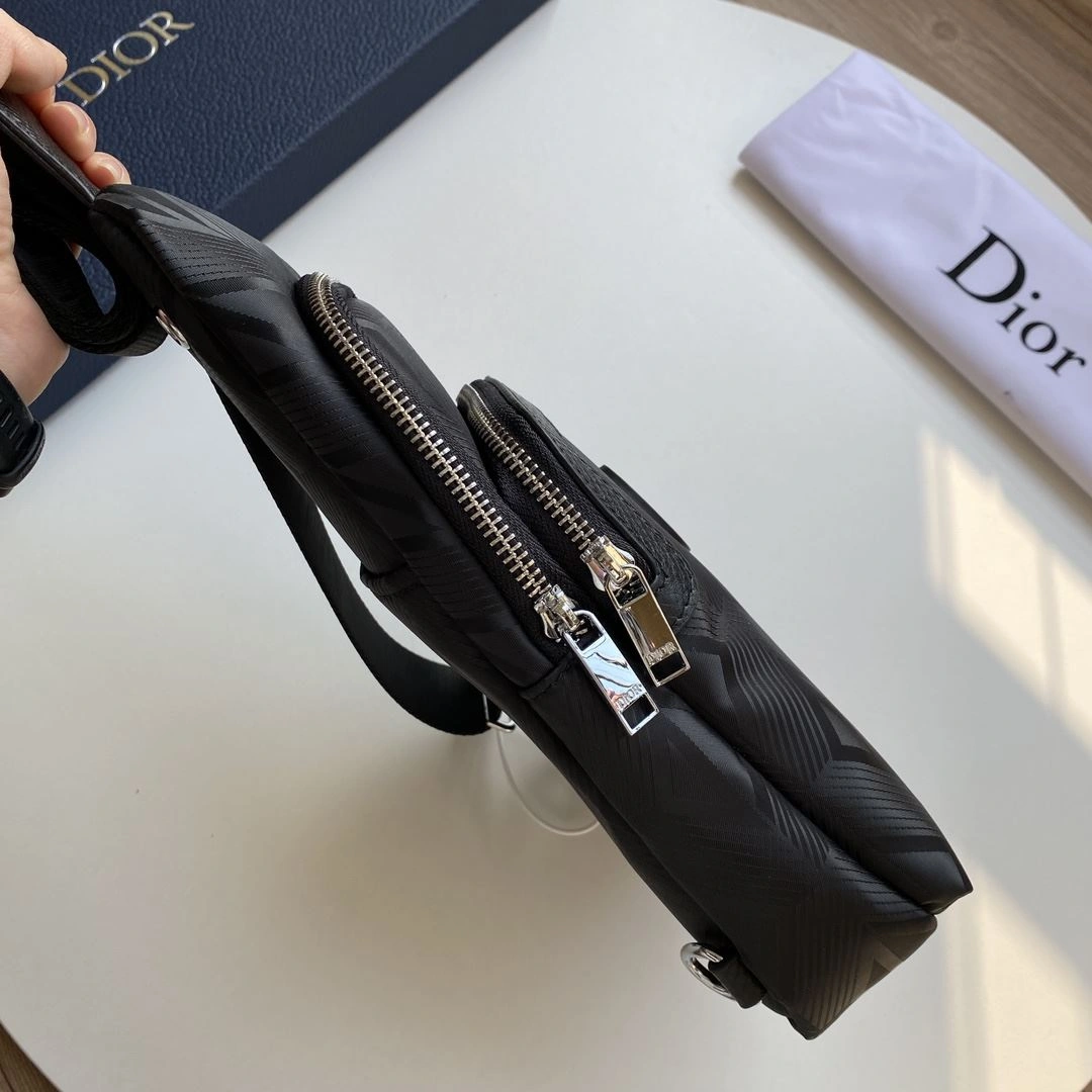 Mens Christian Dior Waist Chest Packs ZipUp 93202