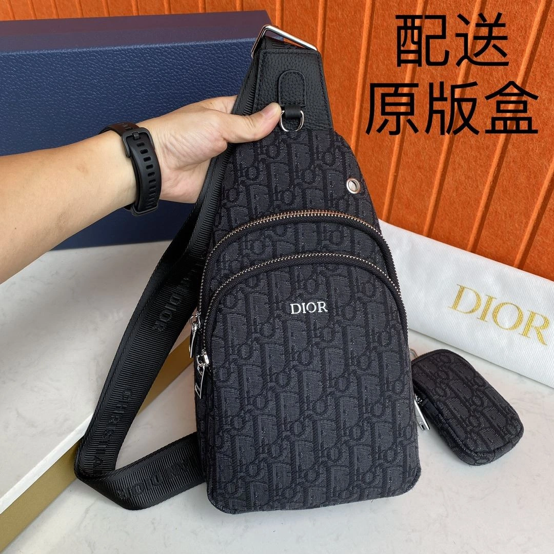 Breathable Mens Christian Dior Waist Chest Packs 93186