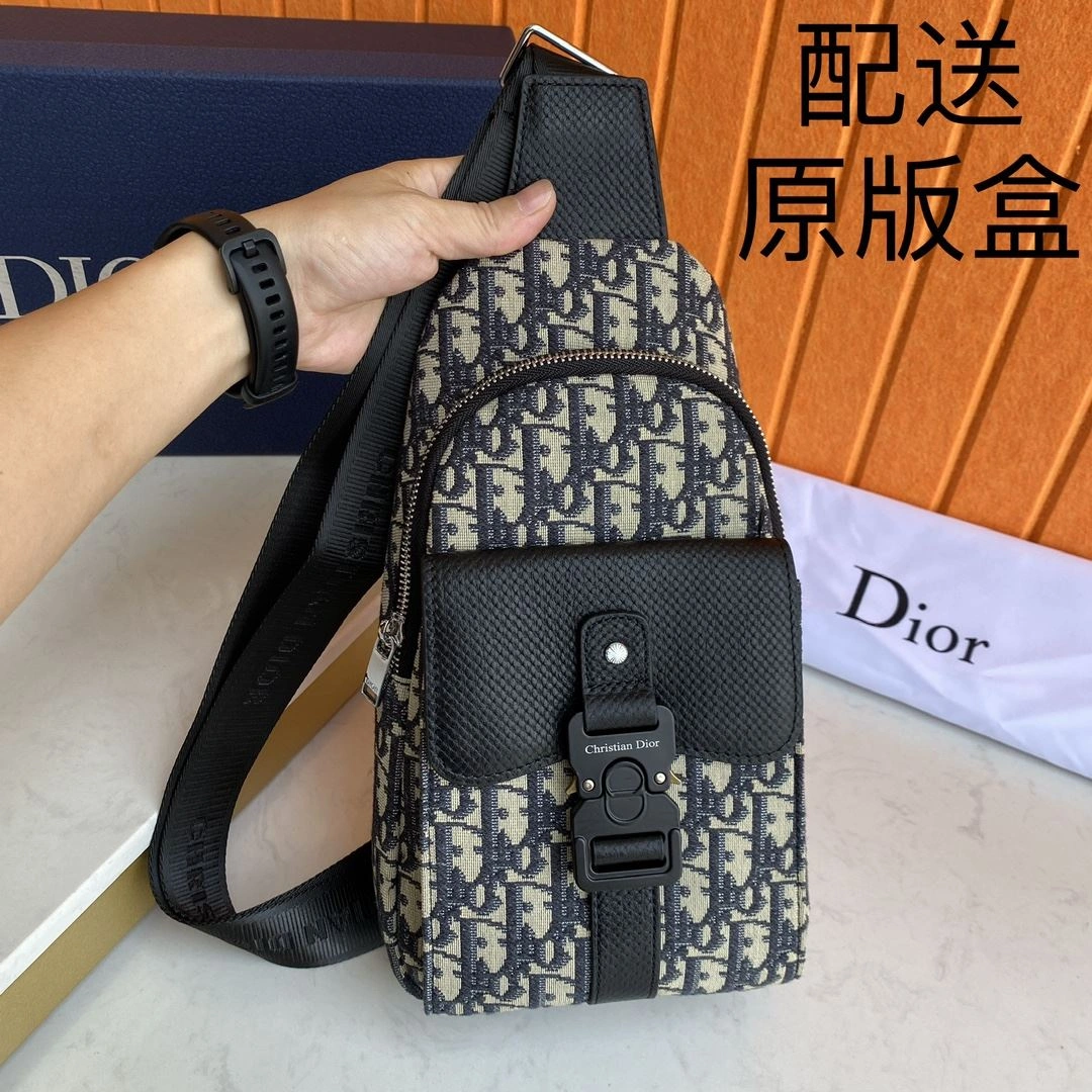 Mens Christian Dior Waist Chest Packs Trendy 93180