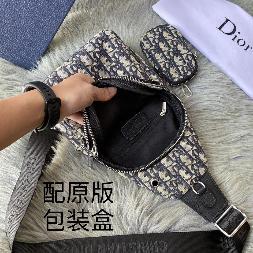 Mens Christian Dior Waist Chest Packs Sleek 93173