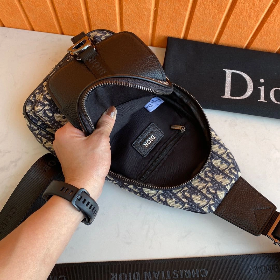 WaterResistant Mens Christian Dior Waist Chest Packs 91852