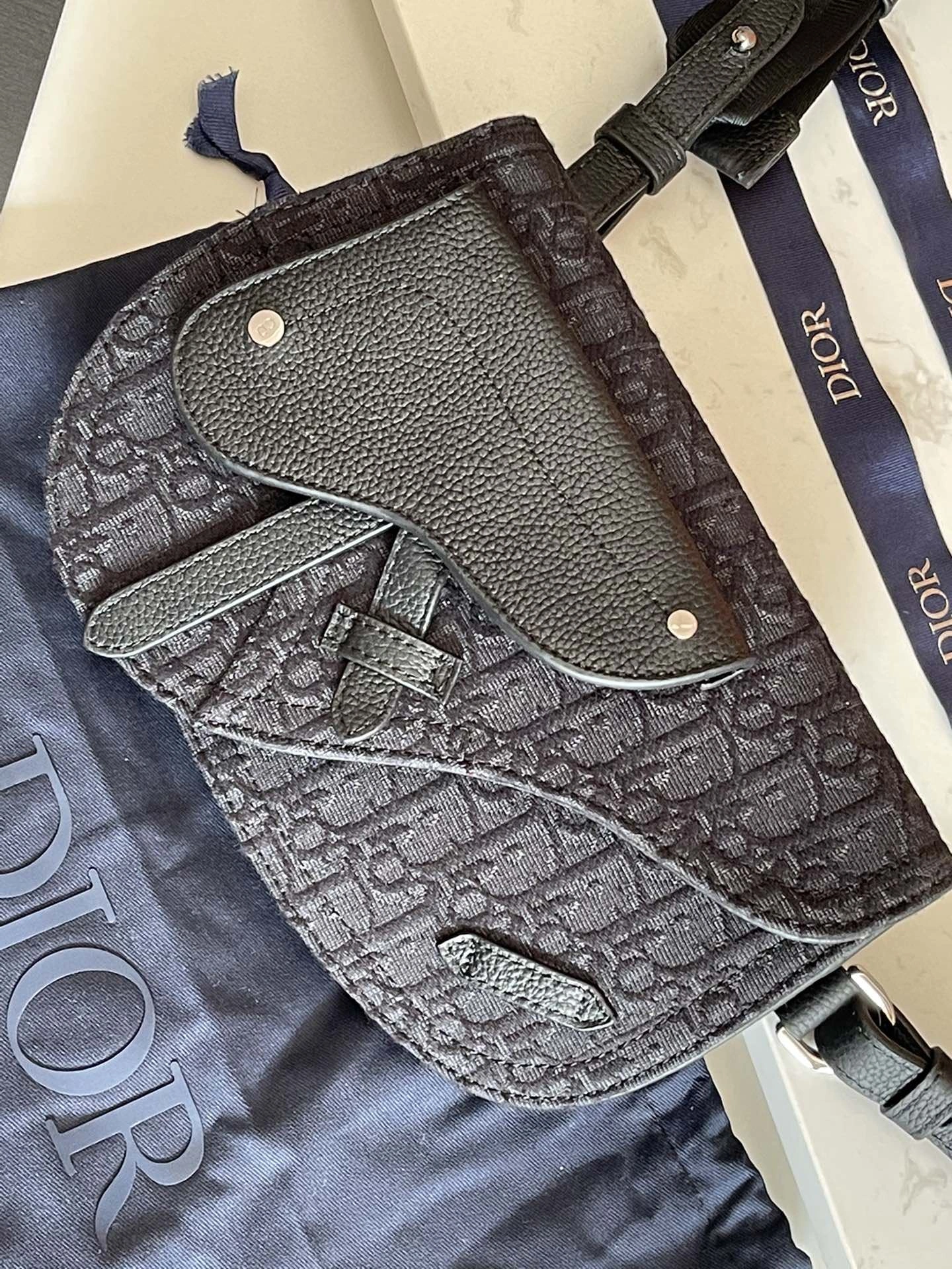 Mens Christian Dior Waist Chest Packs ZipUp 91849