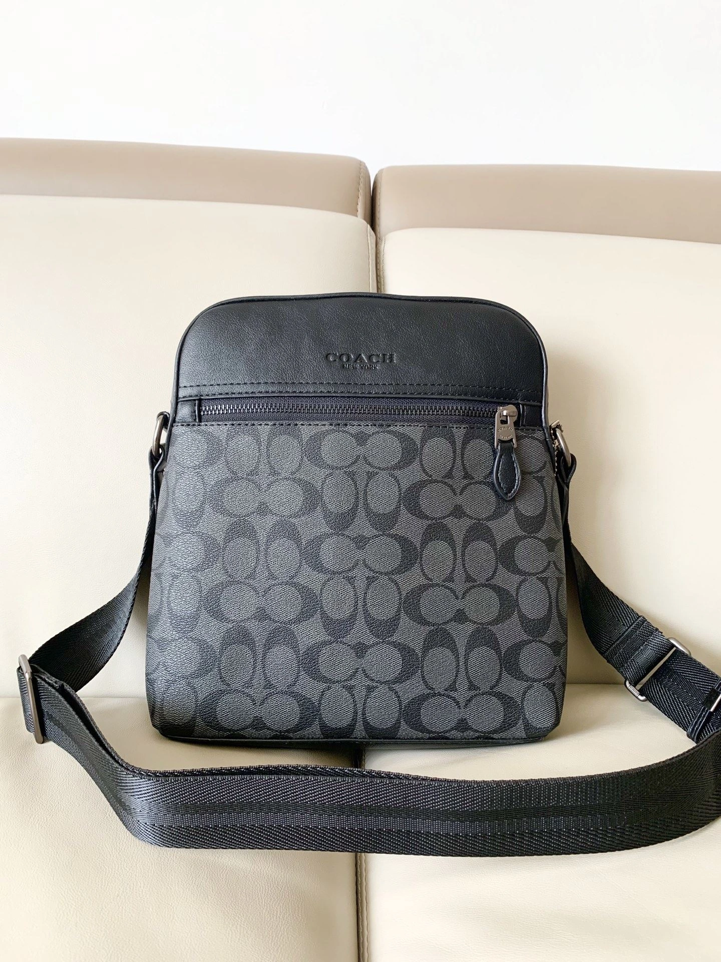 Mens Coach Satchel Bags SmoothTexture 93165