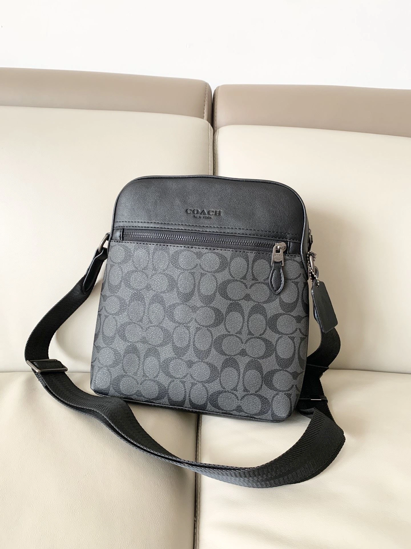 Mens Coach Satchel Bags SmoothTexture 93165