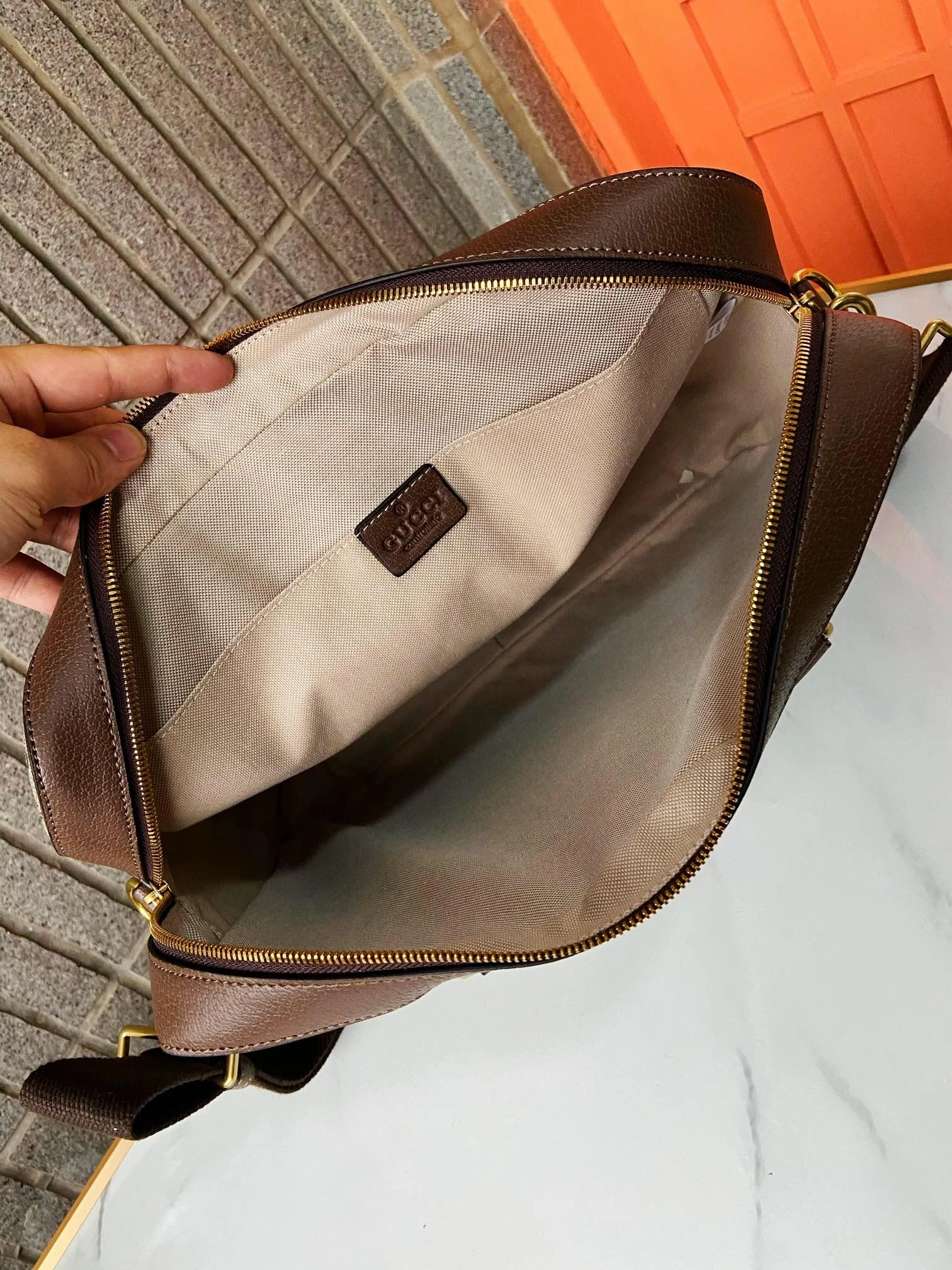 Mens Gucci Briefcases SmoothTexture 93057