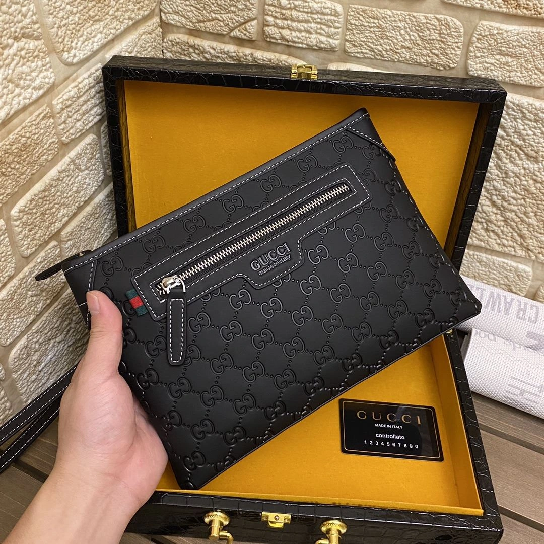 Mens Gucci Clutch Bags TimelessDesign 93028