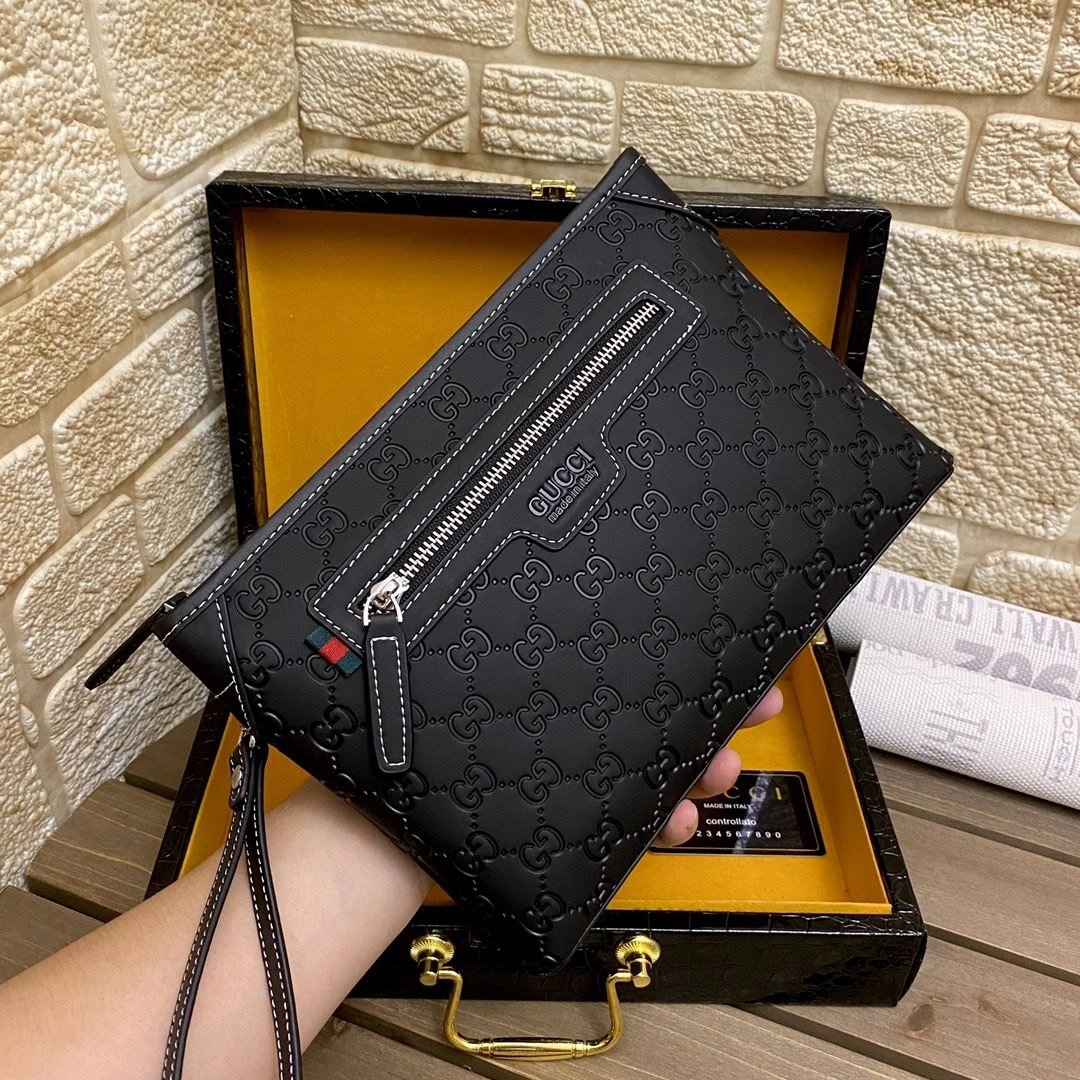 Mens Gucci Clutch Bags TimelessDesign 93028