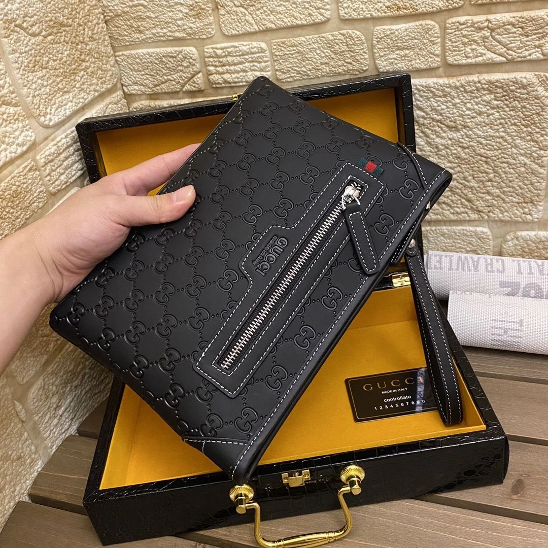 Mens Gucci Clutch Bags TimelessDesign 93028