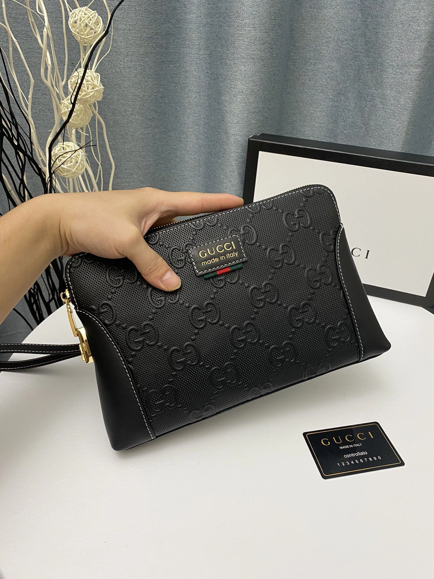 Mens Gucci Clutch Bags Reliable 93025