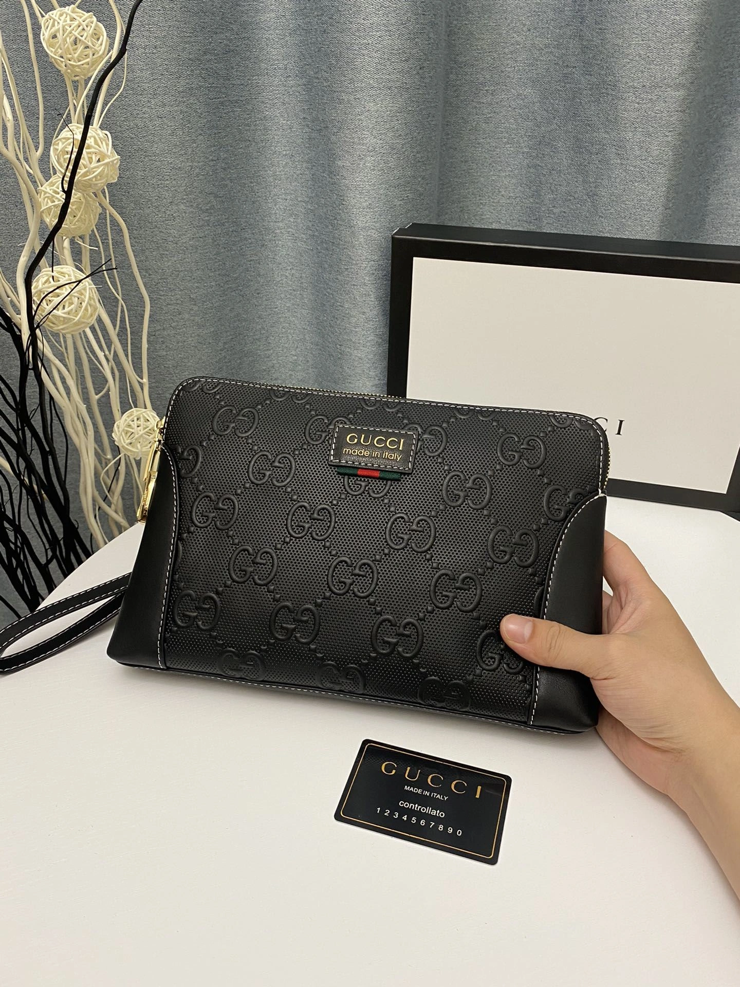 Mens Gucci Clutch Bags Reliable 93025