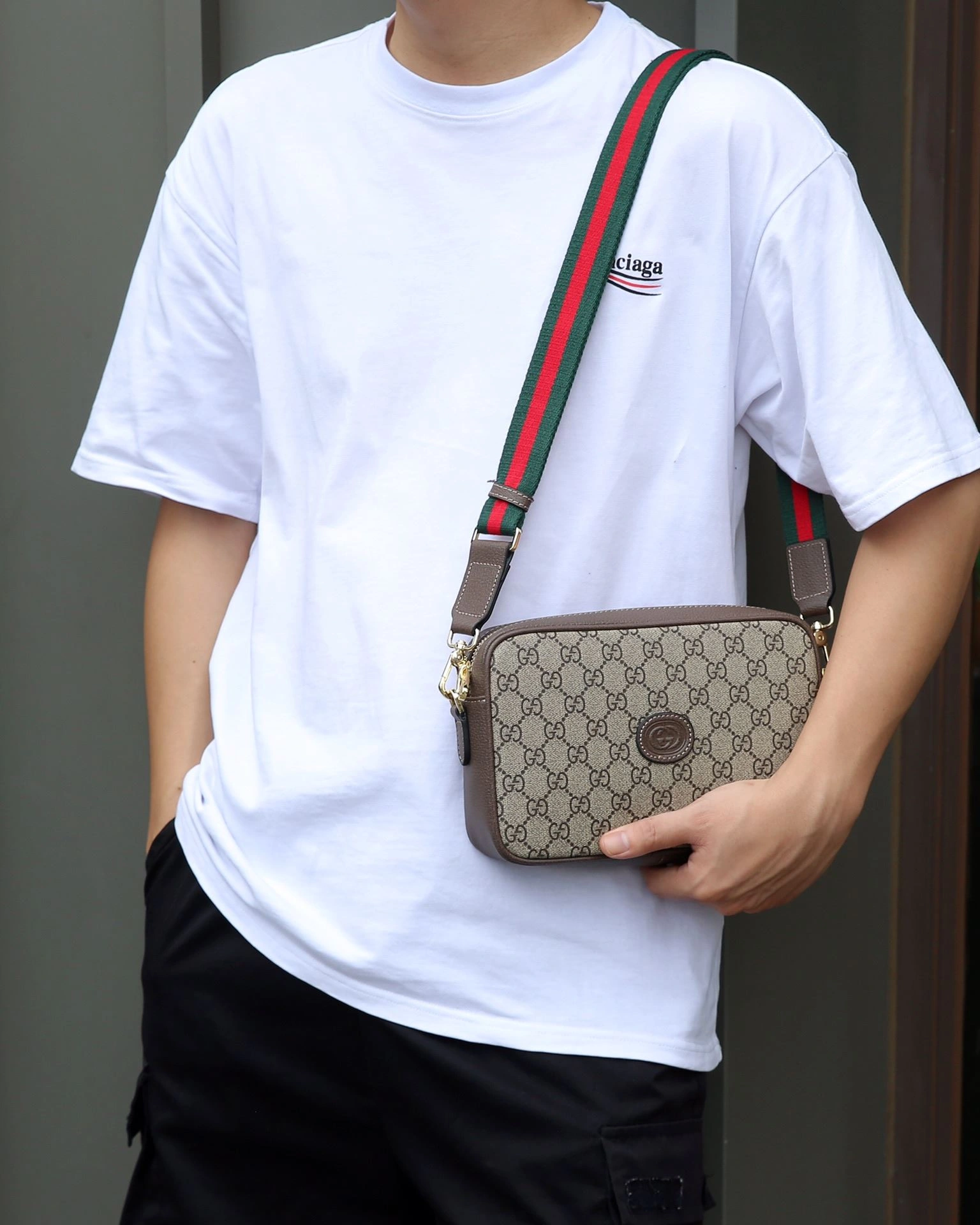 Mens Gucci Satchel Bags Stretchable 92967