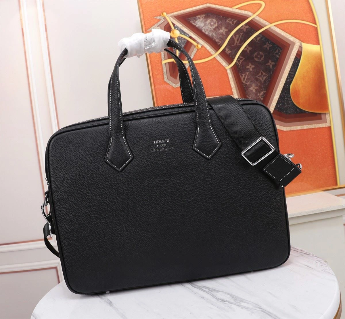 Mens Hermes Briefcases Breathable 92934