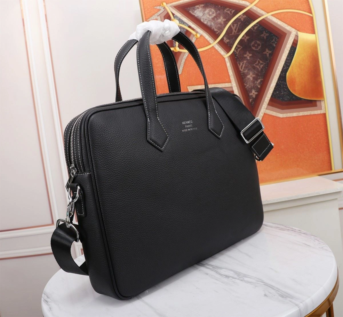 Mens Hermes Briefcases Breathable 92934