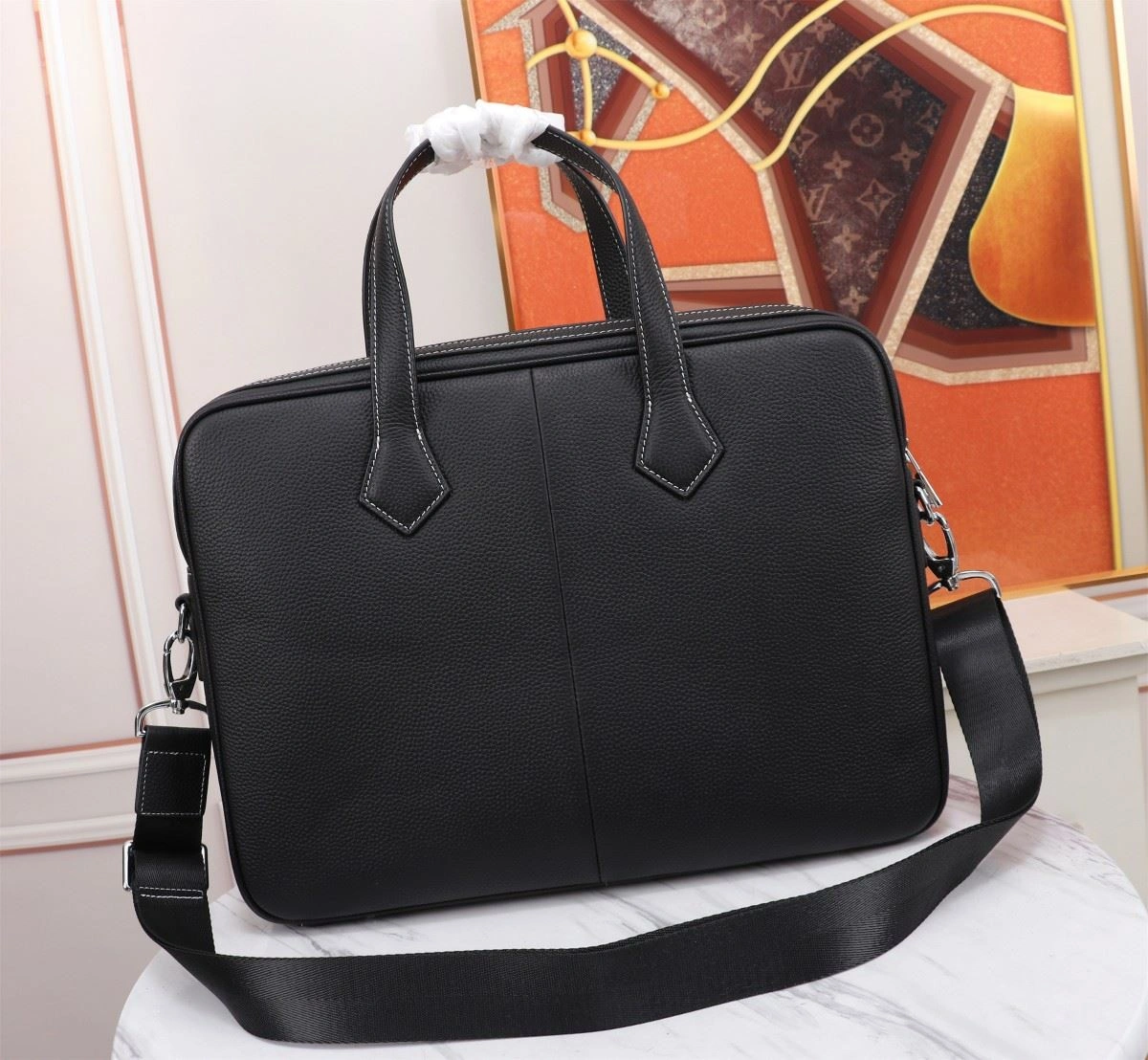 Mens Hermes Briefcases Breathable 92934