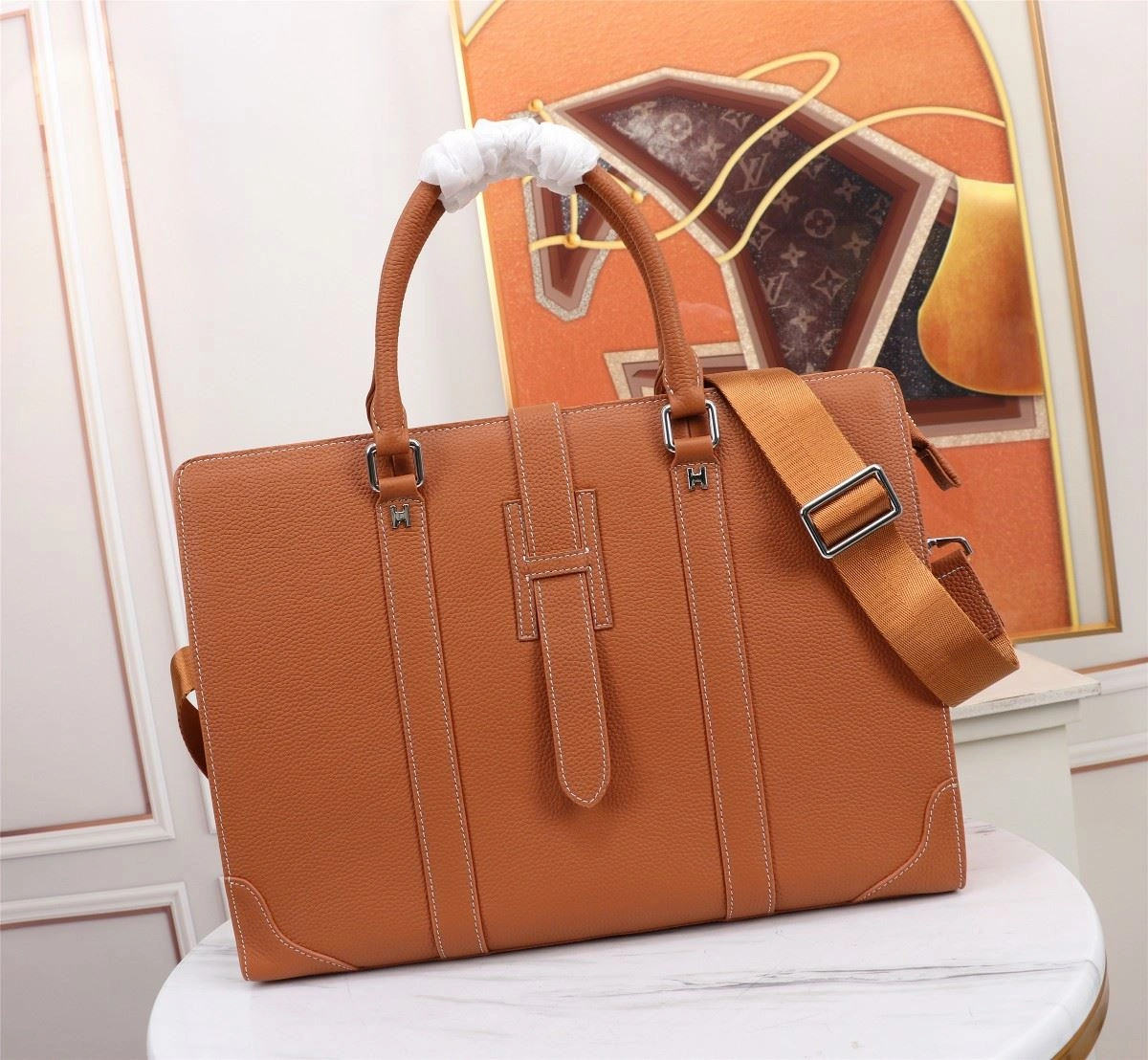 Classic Mens Hermes Briefcases 92895