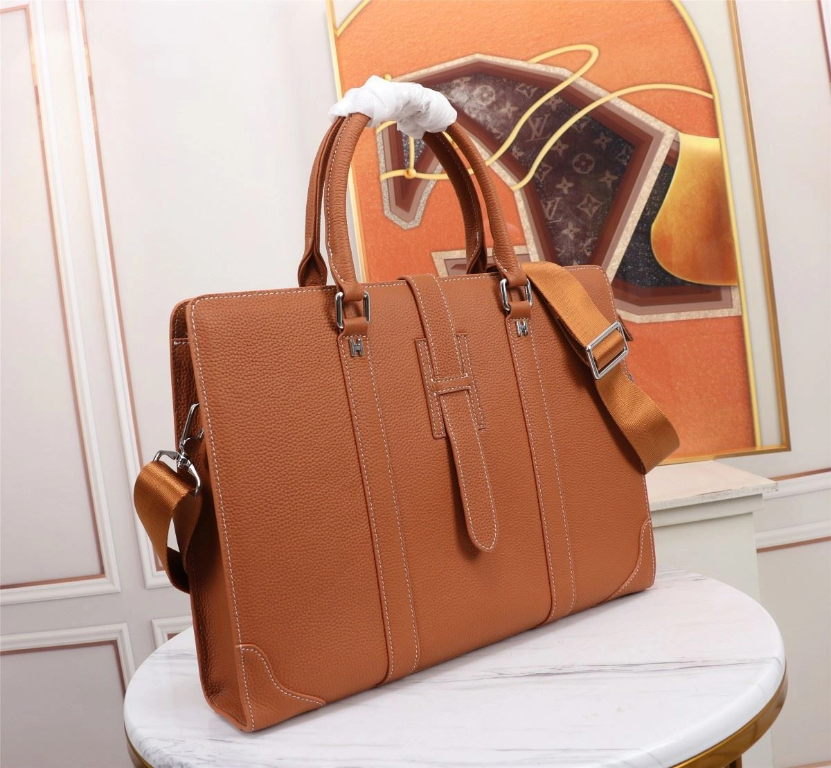 Classic Mens Hermes Briefcases 92895