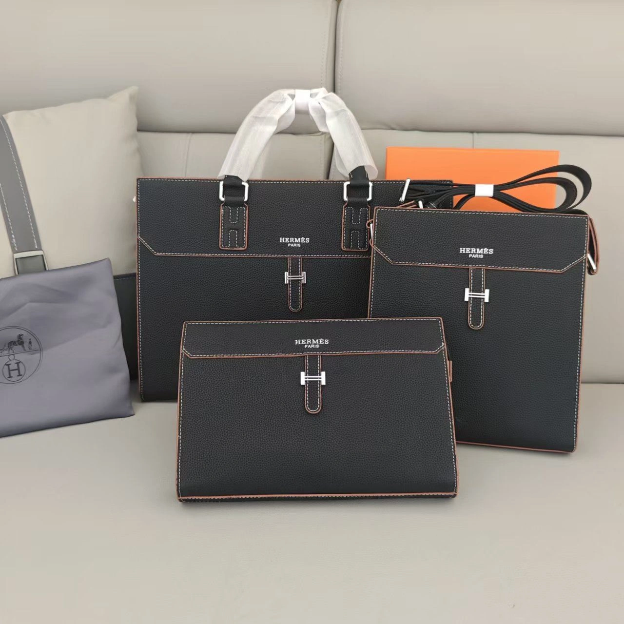 Mens Hermes Briefcases ComfortFit 92891