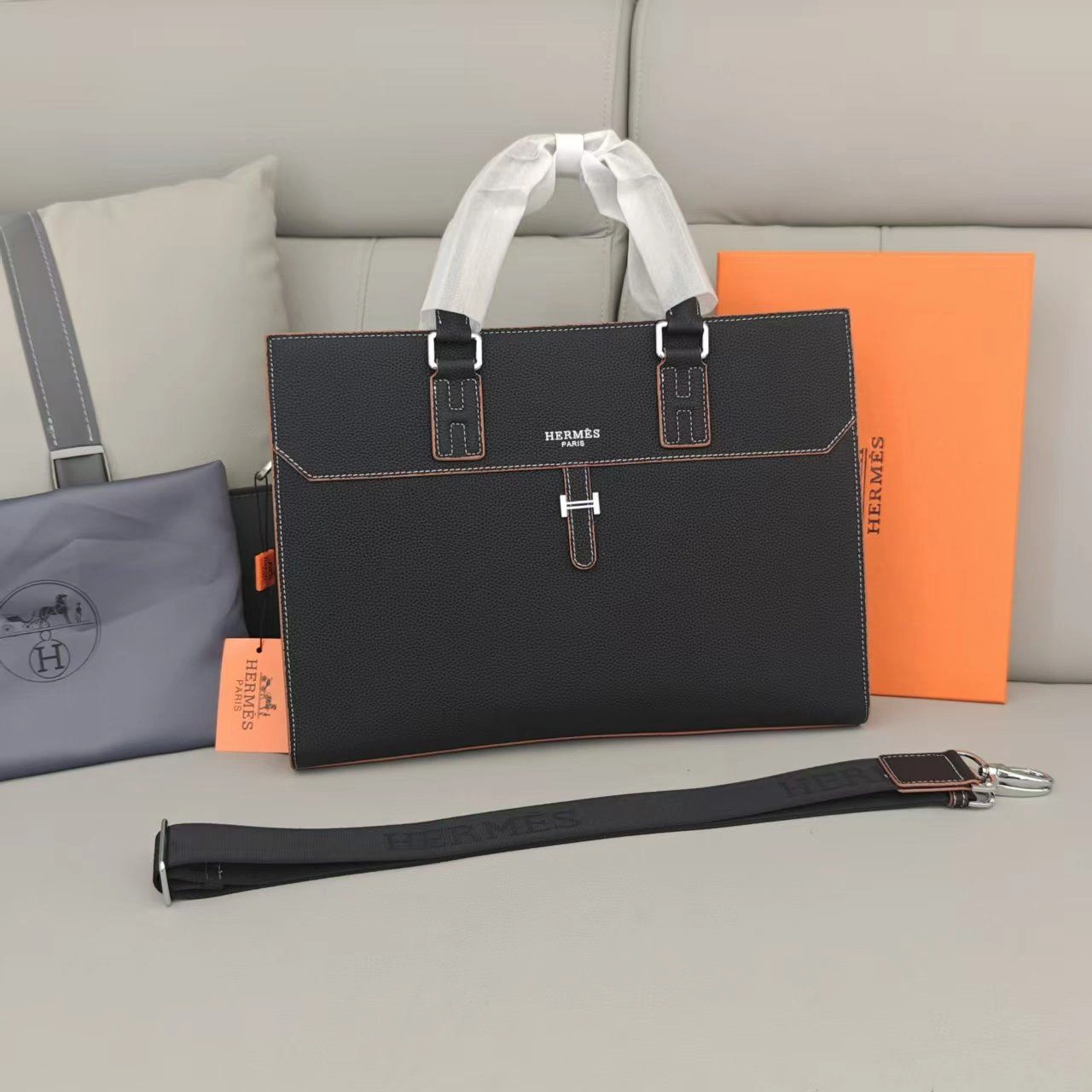 Mens Hermes Briefcases ComfortFit 92891