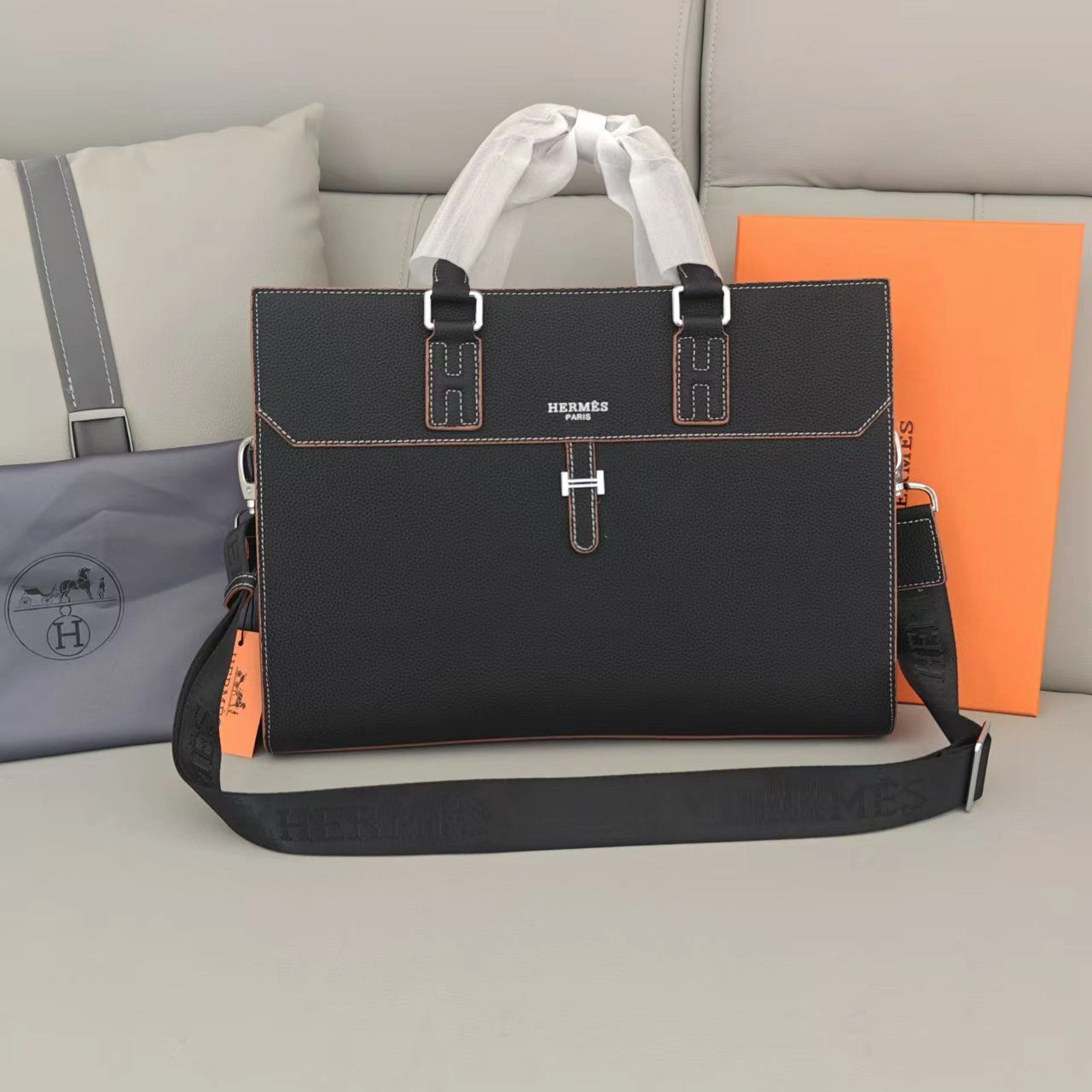 Mens Hermes Briefcases ComfortFit 92891