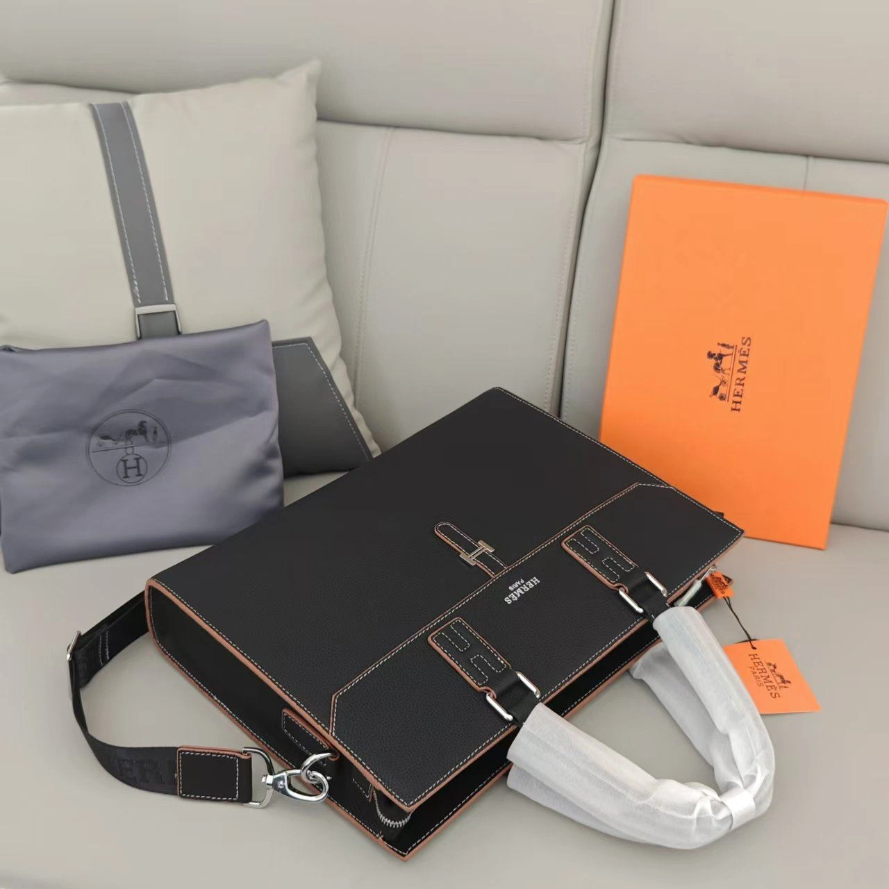 Mens Hermes Briefcases ComfortFit 92891