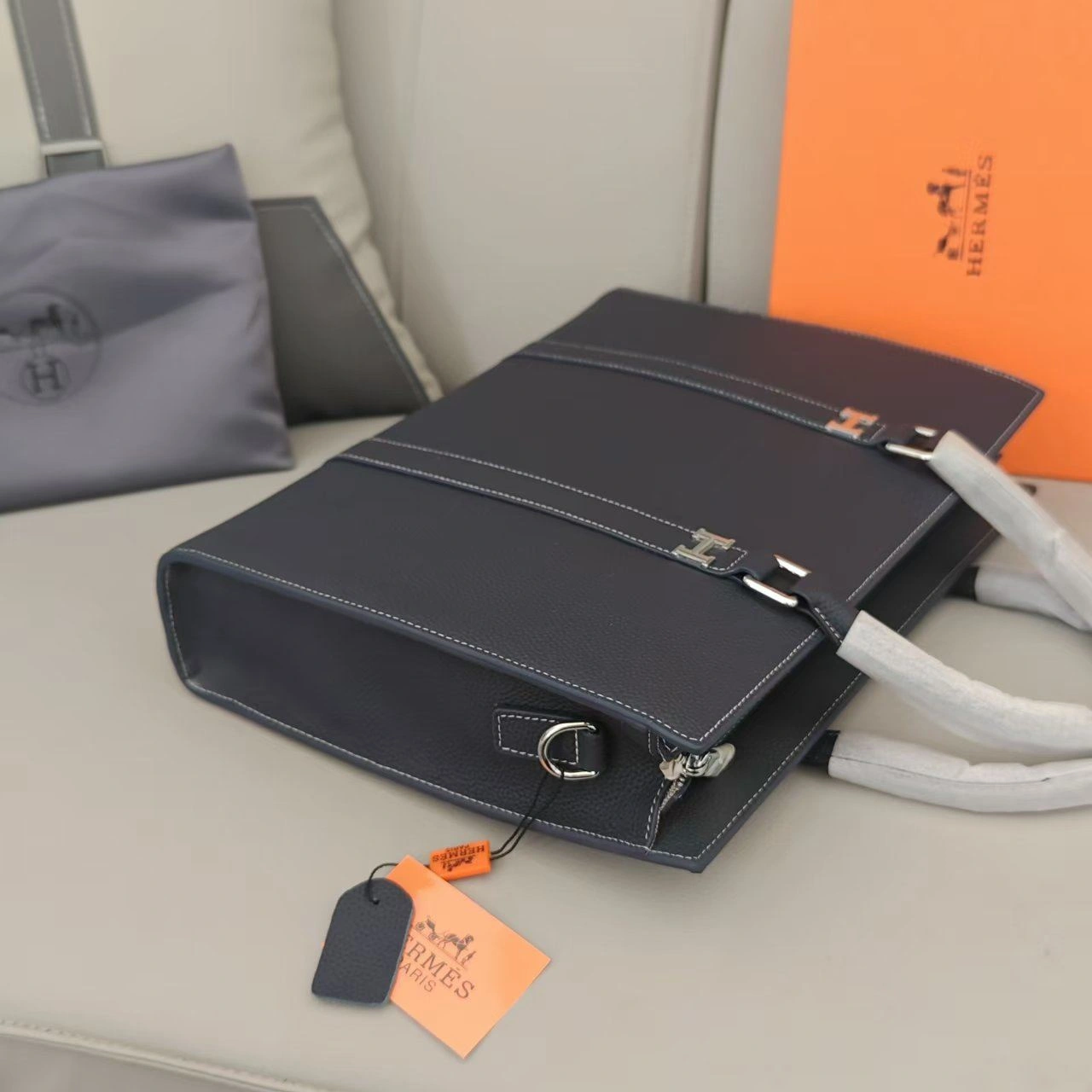 SmoothTexture Mens Hermes Briefcases 92918