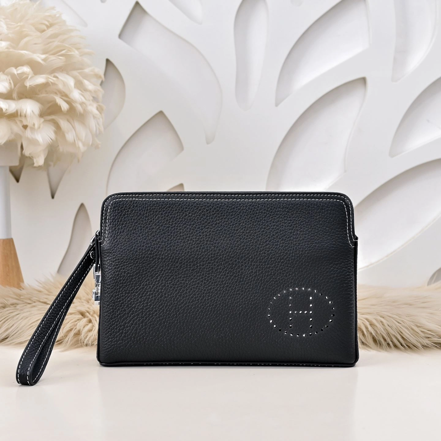 WrinkleFree Mens Hermes Clutch Bags 90834