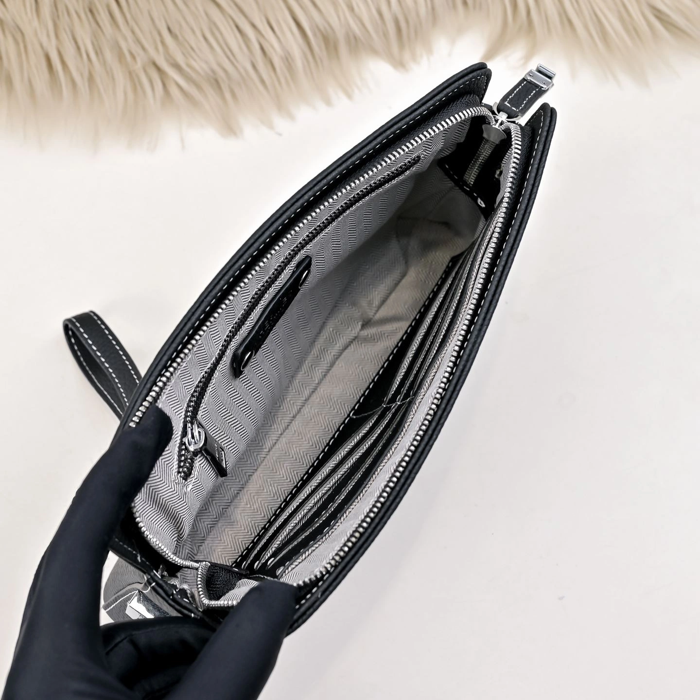 WrinkleFree Mens Hermes Clutch Bags 90834