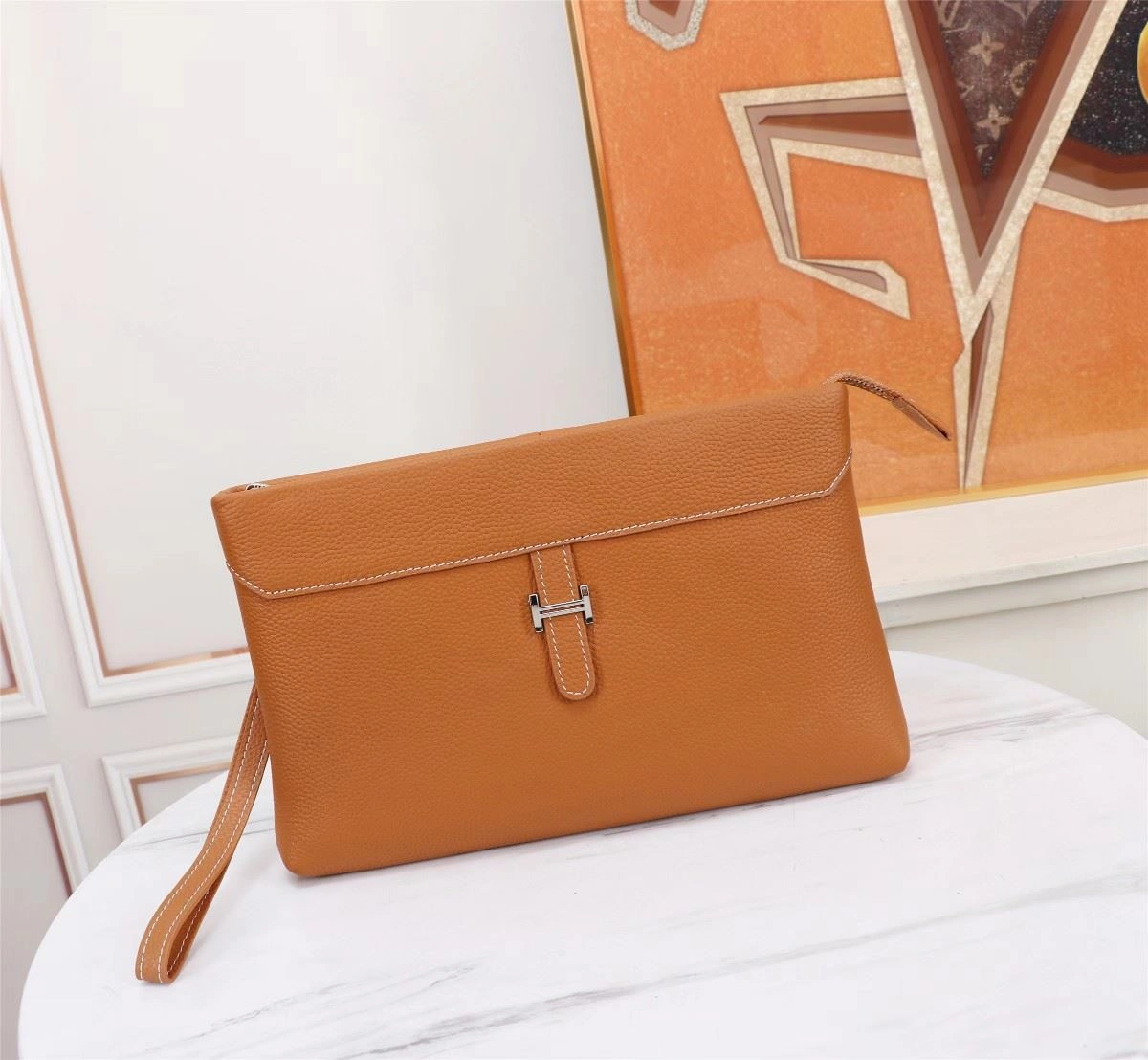Mens Hermes Clutch Bags SoftTouch 92884