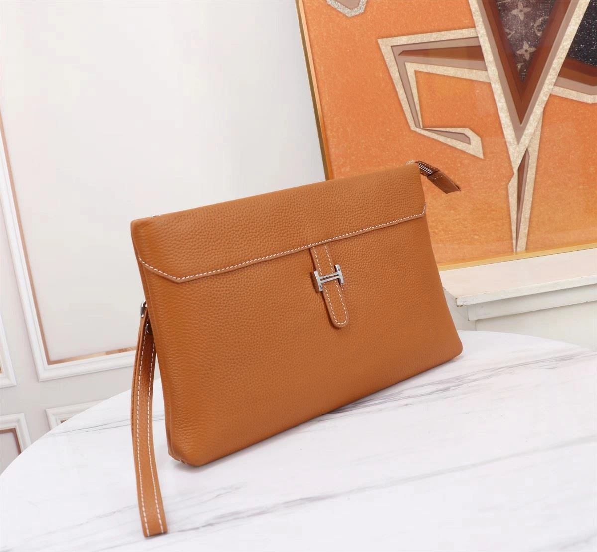 Mens Hermes Clutch Bags SoftTouch 92884