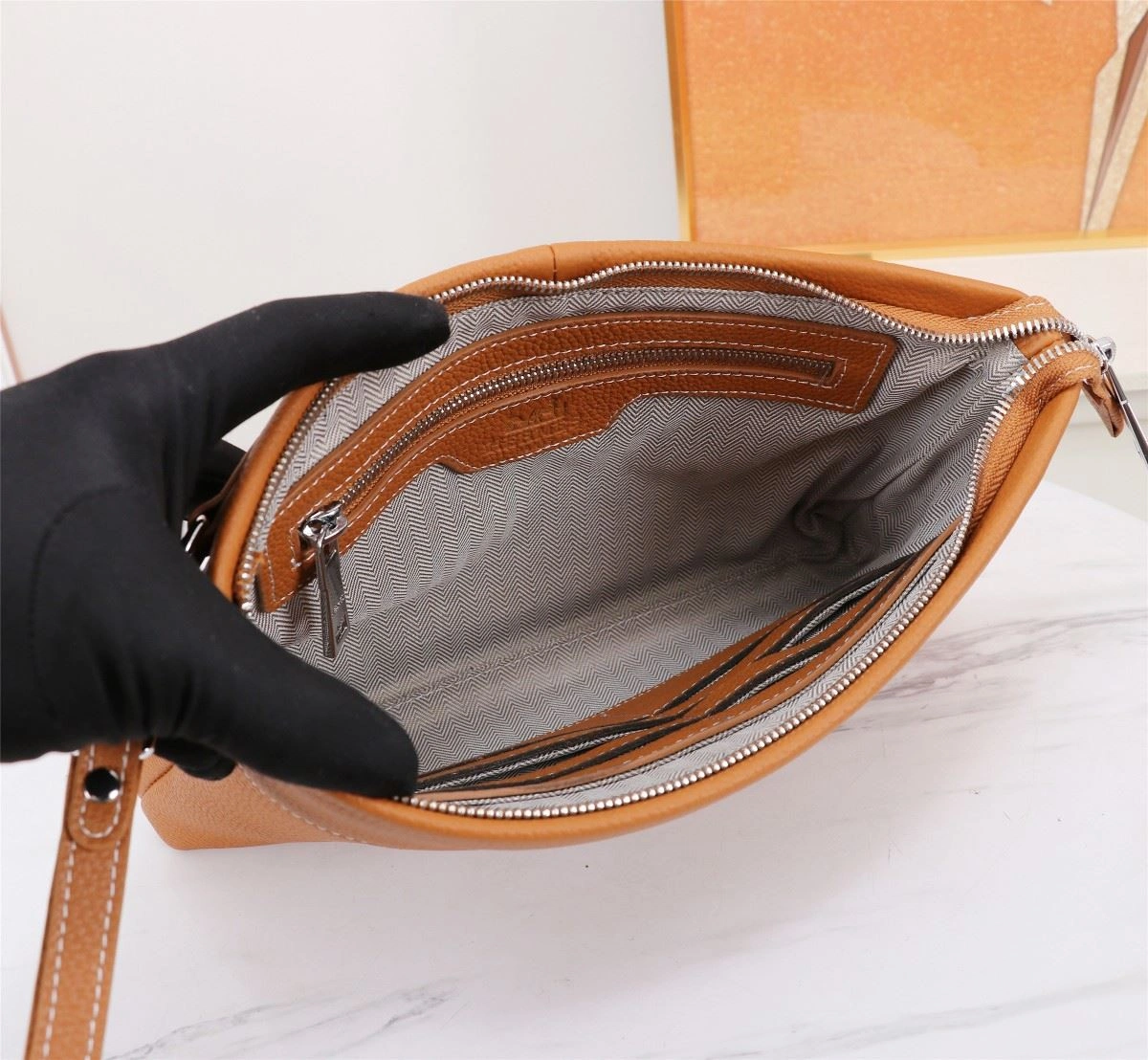 Mens Hermes Clutch Bags SoftTouch 92884
