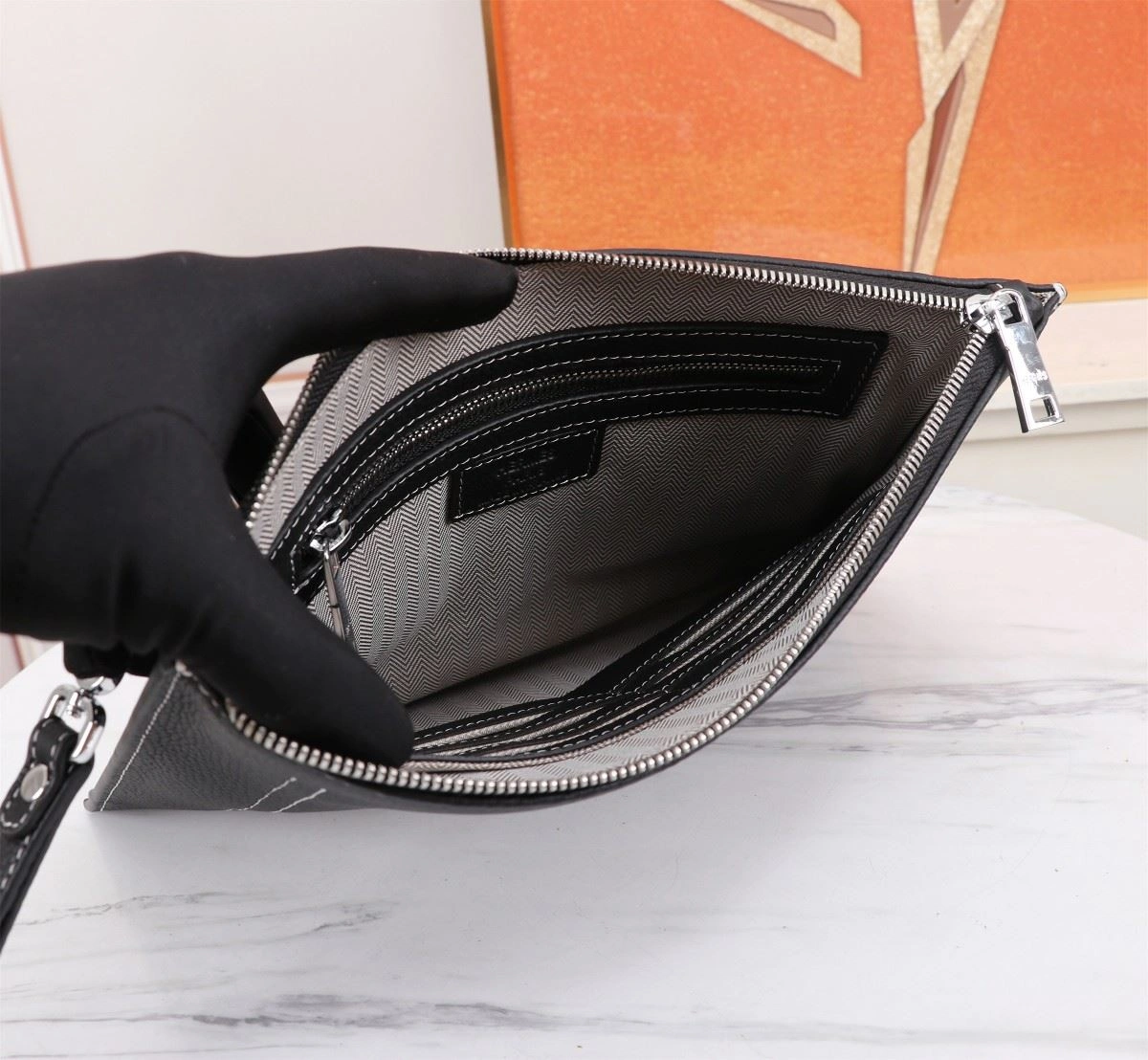 Mens Hermes Clutch Bags Sustainable 92904