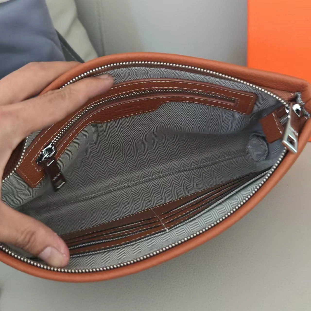 Mens Hermes Clutch Bags Classic 92869