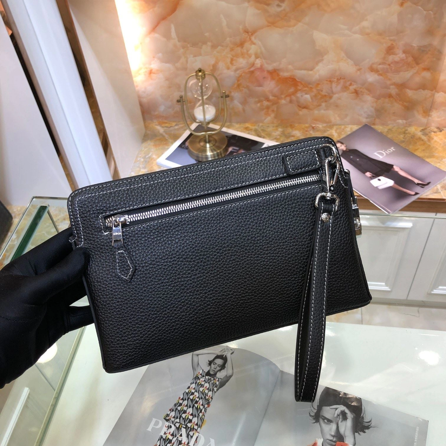 Breathable Mens Hermes Clutch Bags 92864