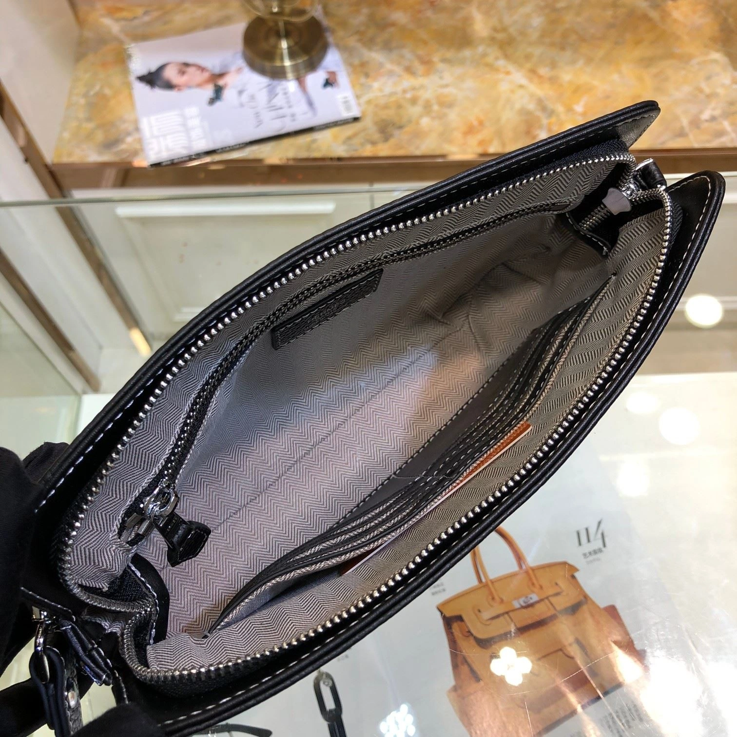 Breathable Mens Hermes Clutch Bags 92864