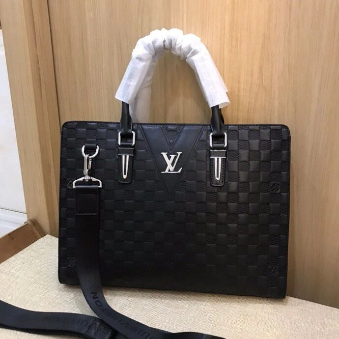 SmoothTexture Mens Louis Vuitton Briefcases 92802