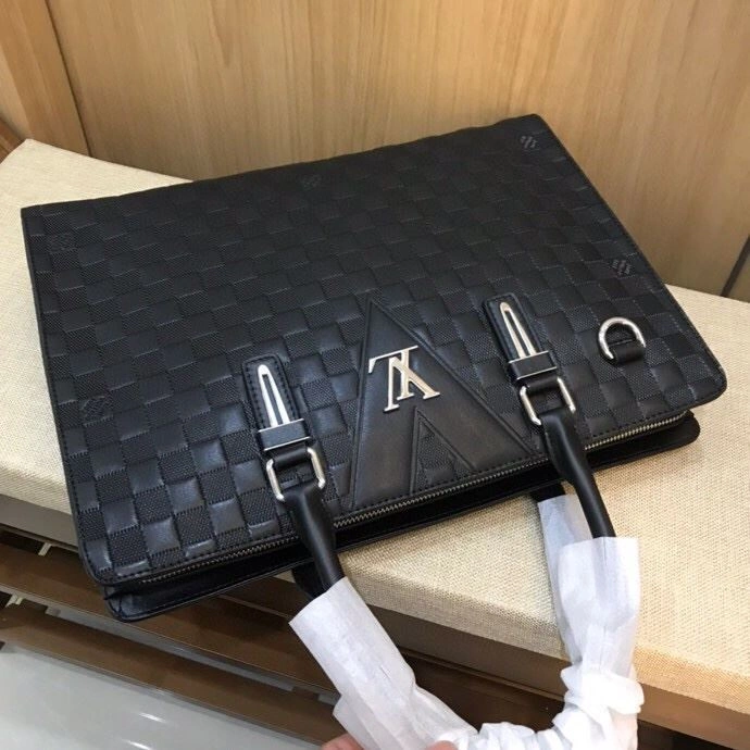 SmoothTexture Mens Louis Vuitton Briefcases 92802