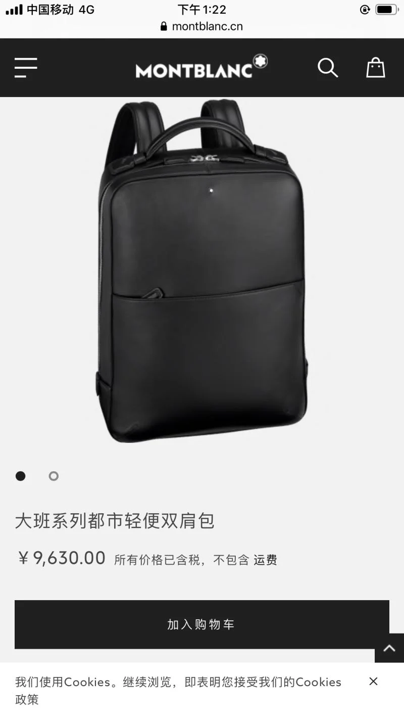 Mens Montblanc Backpacks Sleek 38609