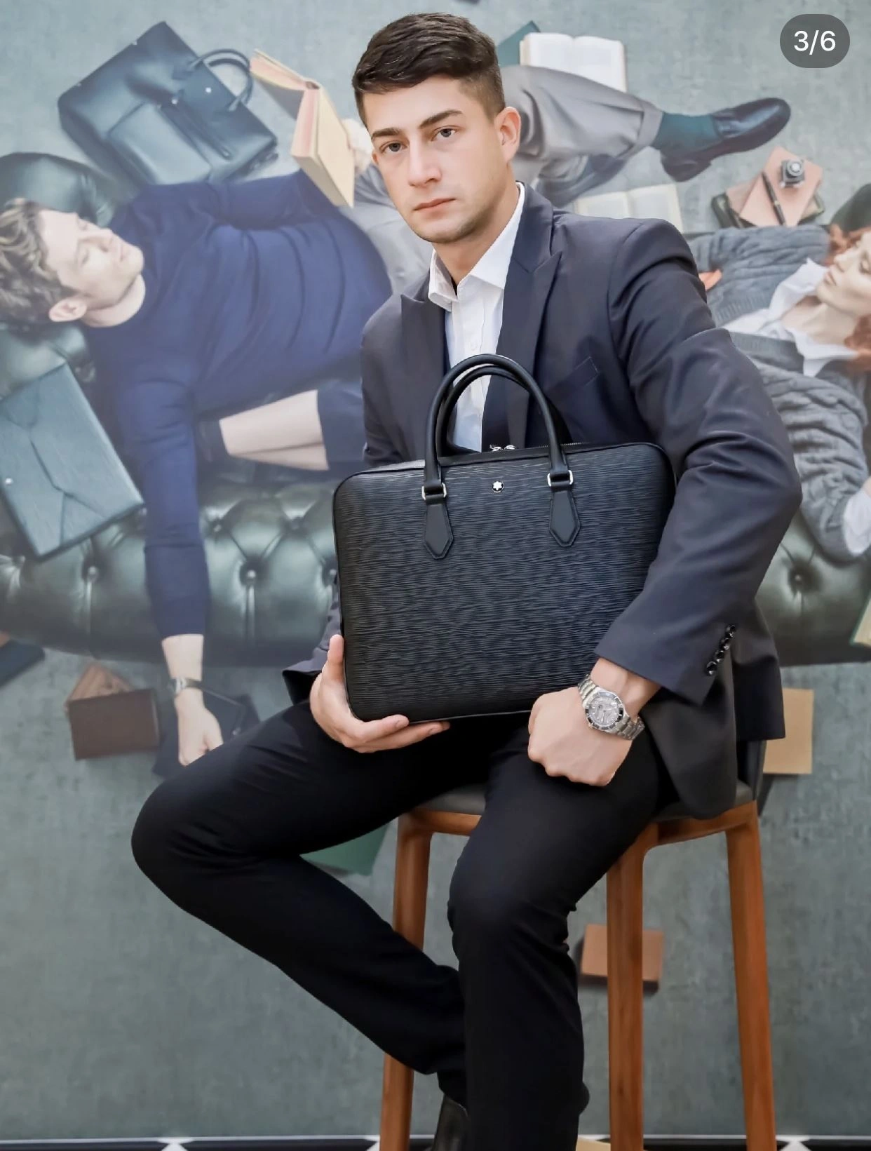 Mens Montblanc Briefcases Efficient 91593