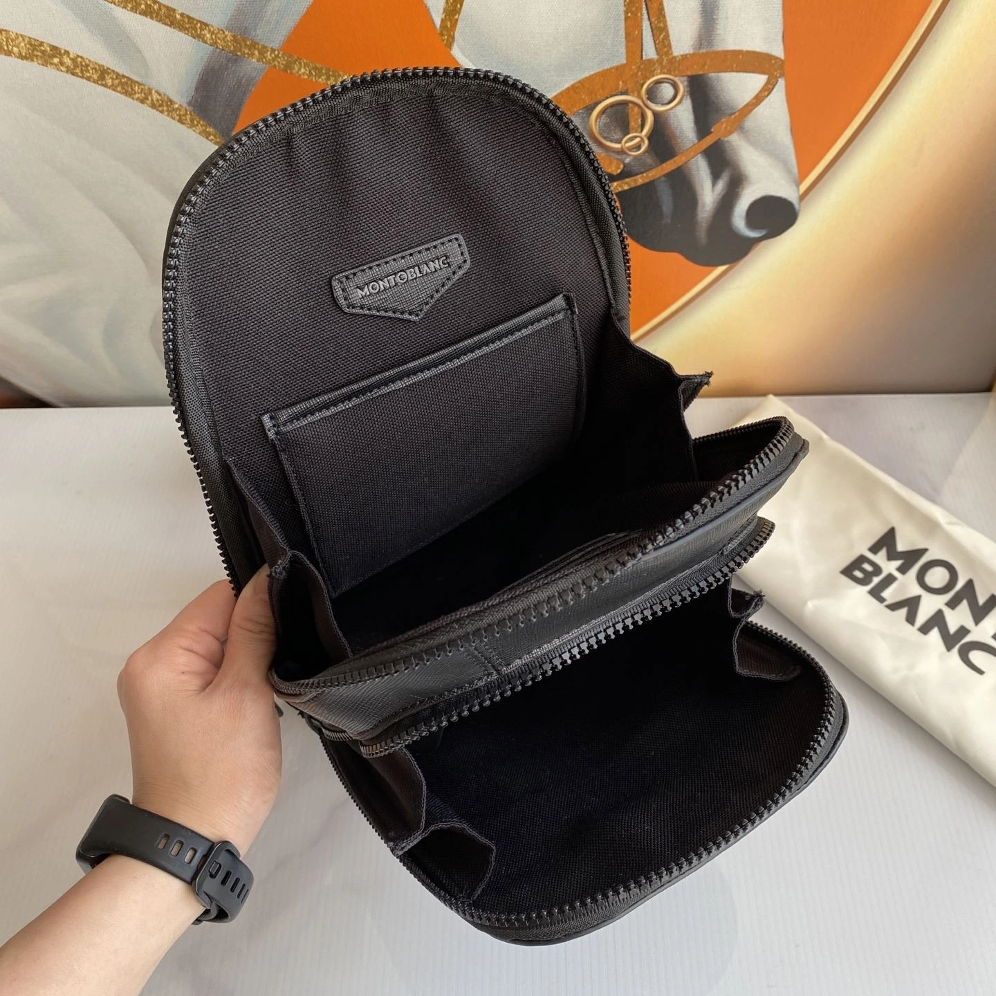 Refined Mens Montblanc Waist Chest Packs 92489